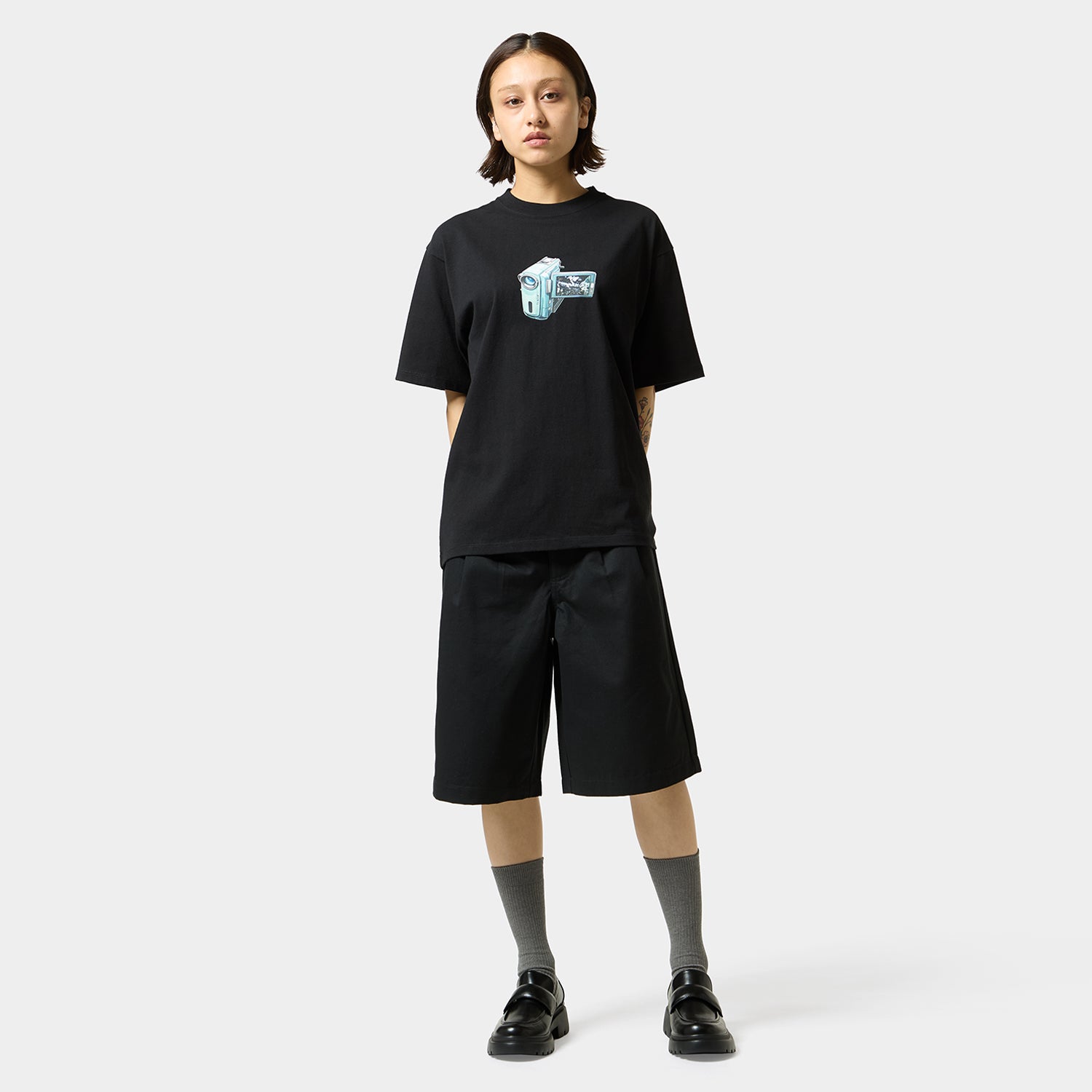 HUF (ハフ) Worldwide JP /T-SHIRTS(Tシャツ)/ H CAM TEE商品 / WHITE