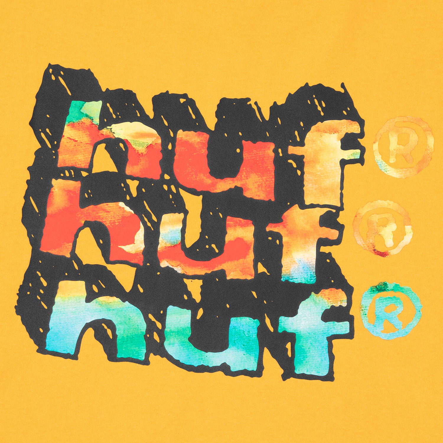 HUF (ハフ) Worldwide JP /T-SHIRTS(Tシャツ)/ HAND STACKED TEE商品 / MUSTARD