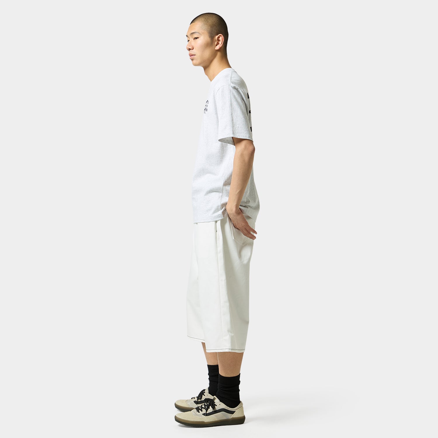 HUF (ハフ) Worldwide JP /T-SHIRTS(Tシャツ)/ HAND STACKED TEE商品 / MUSTARD