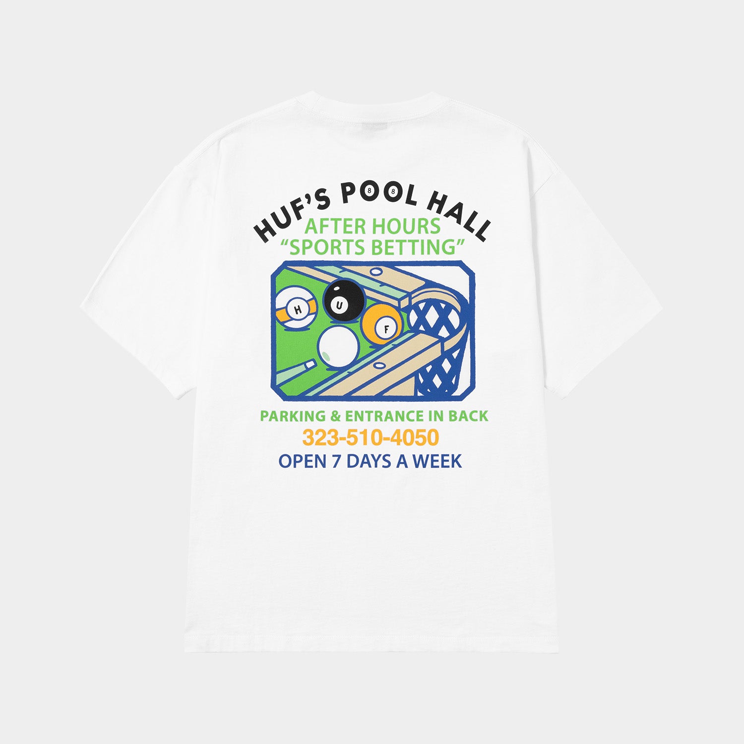 HUF (ハフ) Worldwide JP /T-SHIRTS(Tシャツ)/ RACK EM UP TEE商品 / WHITE