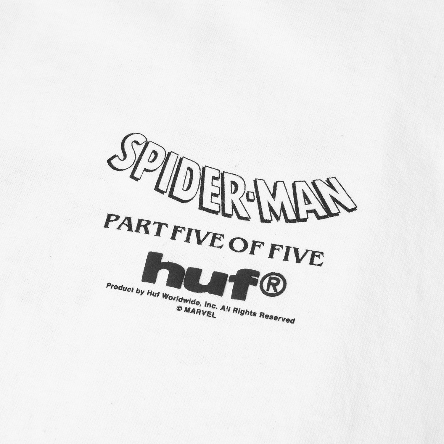 HUF (ハフ) Worldwide JP /T-SHIRTS(Tシャツ)/ HUF X MARVEL SPIDER-MAN COLLECTOR TEE商品 / WHITE