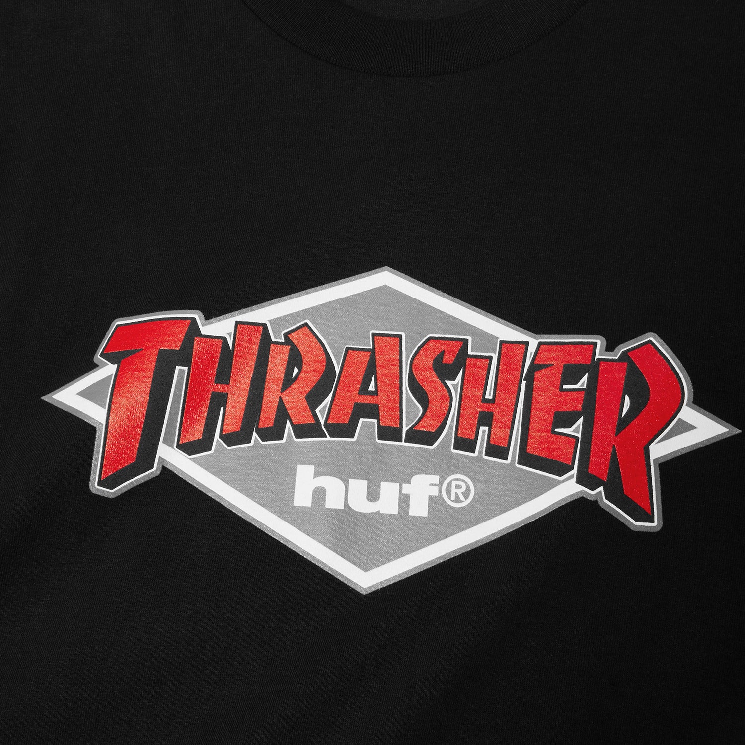 HUF (ハフ) Worldwide JP /T-SHIRTS(Tシャツ)/ HUF X THRASHER LOGO TEE商品 / BLACK