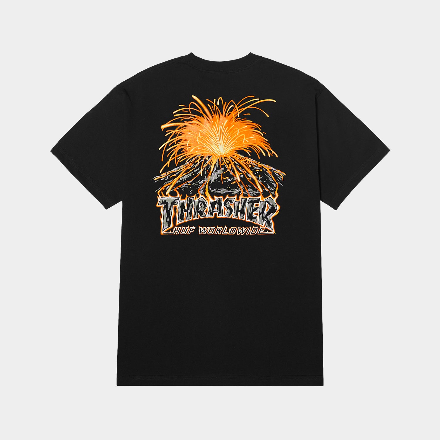 HUF (ハフ) Worldwide JP /T-SHIRTS(Tシャツ)/ HUF X THRASHER MELTDOWN TEE商品 / BLACK