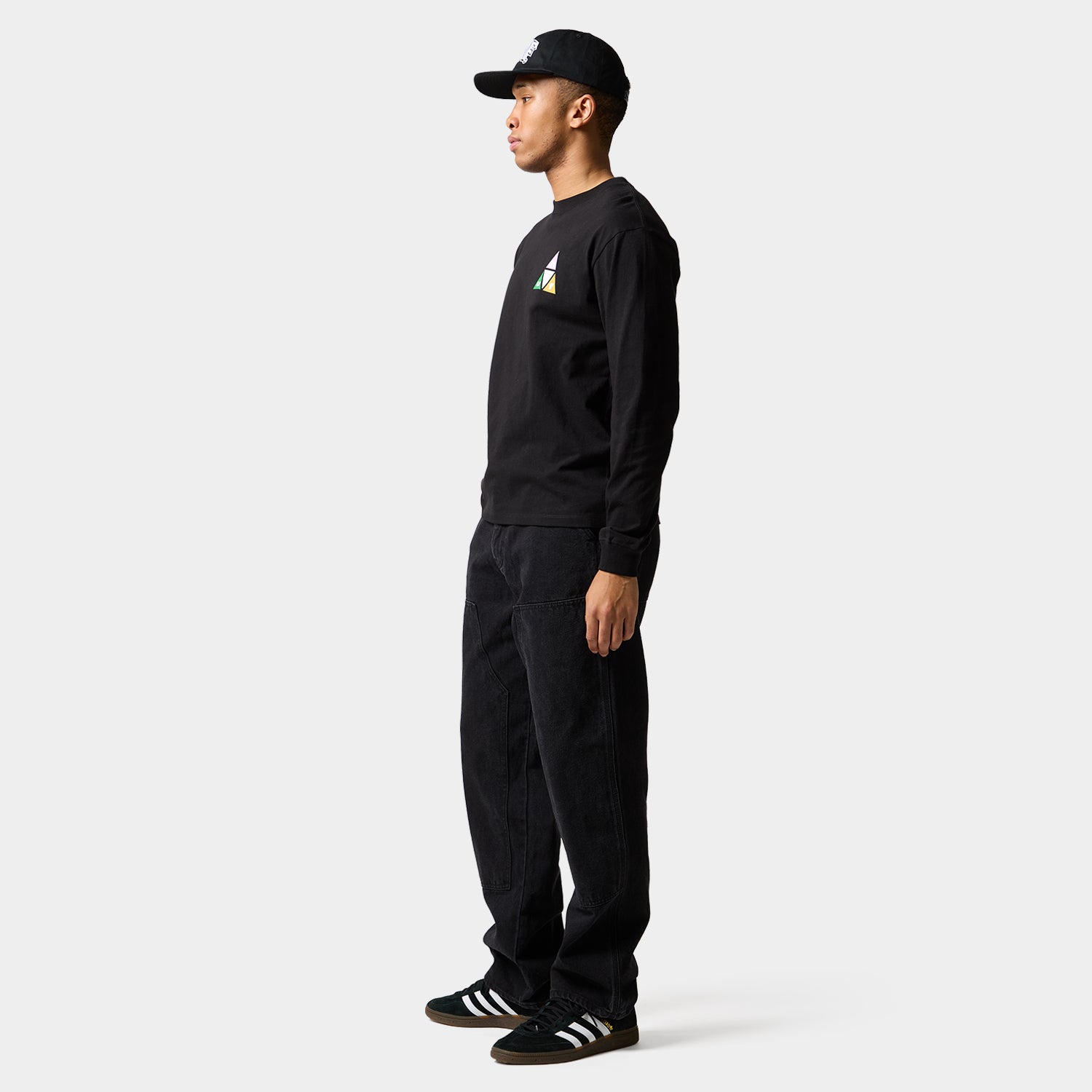 HUF (ハフ) Worldwide JP /T-SHIRTS(Tシャツ)/ PRISM TT LS TEE商品 / BLACK