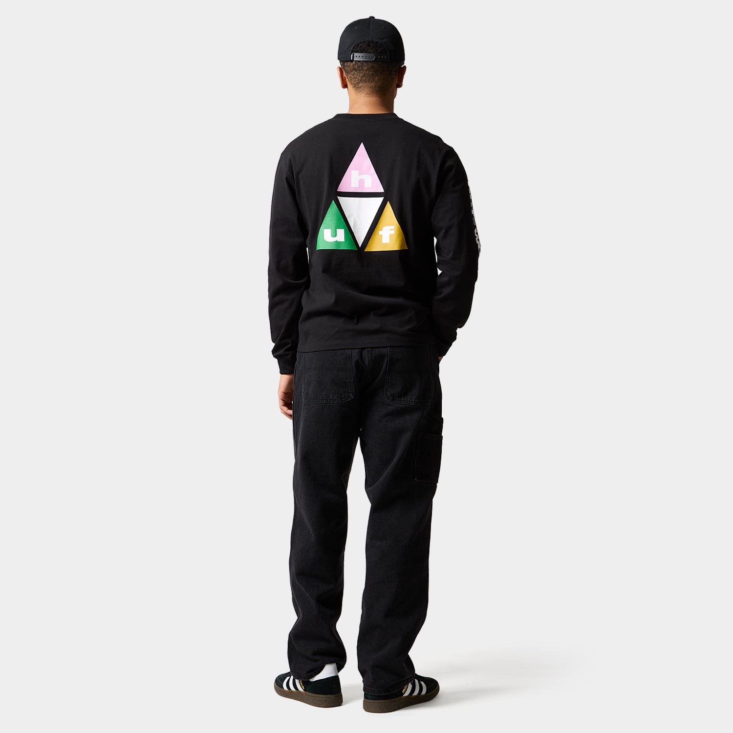HUF (ハフ) Worldwide JP /T-SHIRTS(Tシャツ)/ PRISM TT LS TEE商品 / BLACK