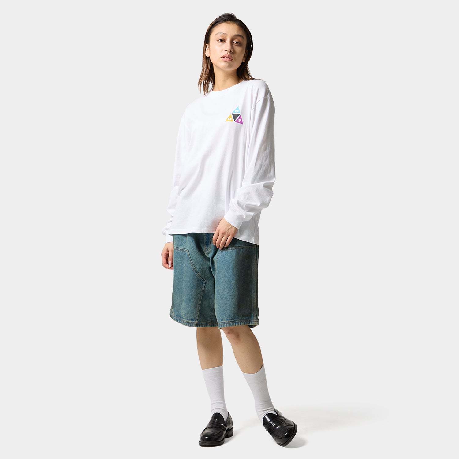 HUF (ハフ) Worldwide JP /T-SHIRTS(Tシャツ)/ PRISM TT LS TEE商品 / BLACK