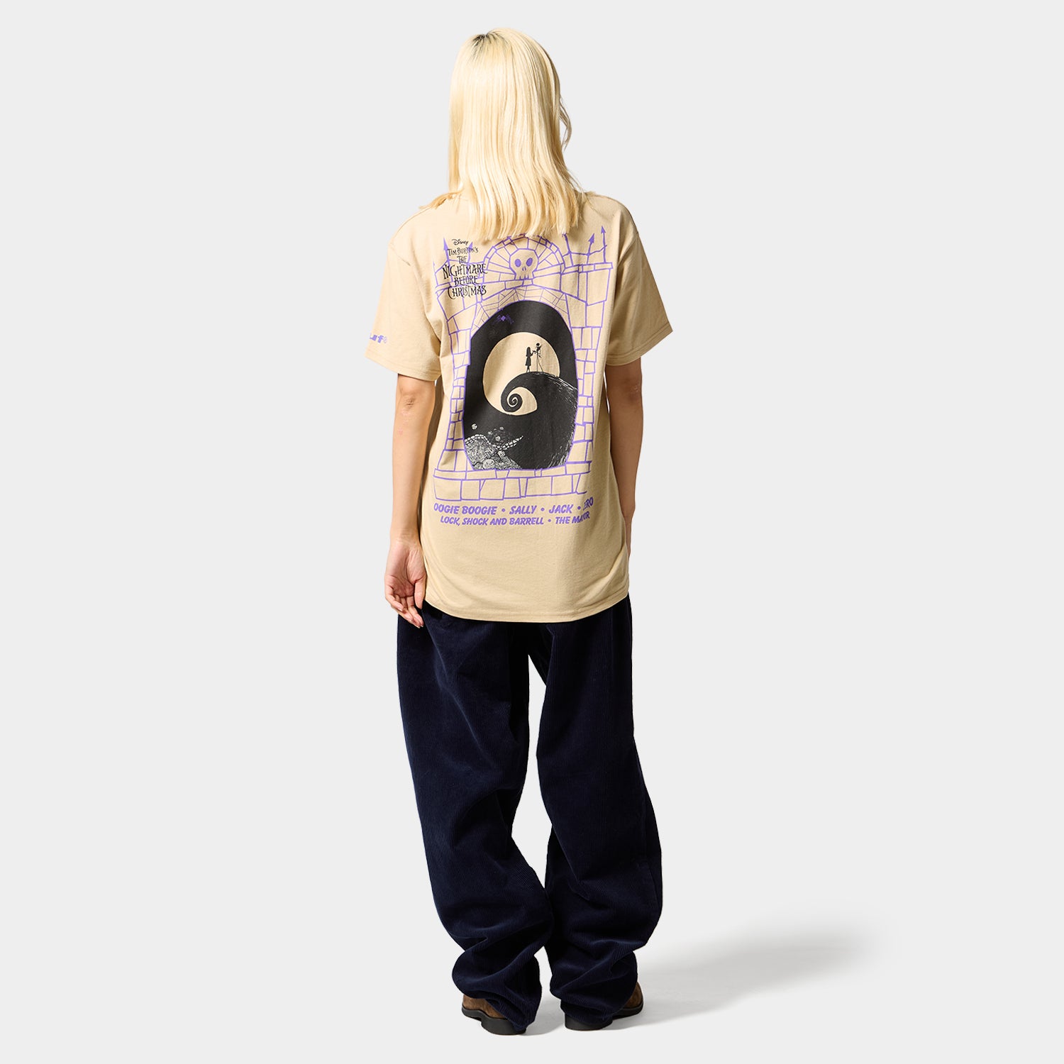 HUF (ハフ) Worldwide JP /T-SHIRTS(Tシャツ)/ HUF X NIGHTMARE BEFORE CHRISTMAS CAST TEE商品 / SAND