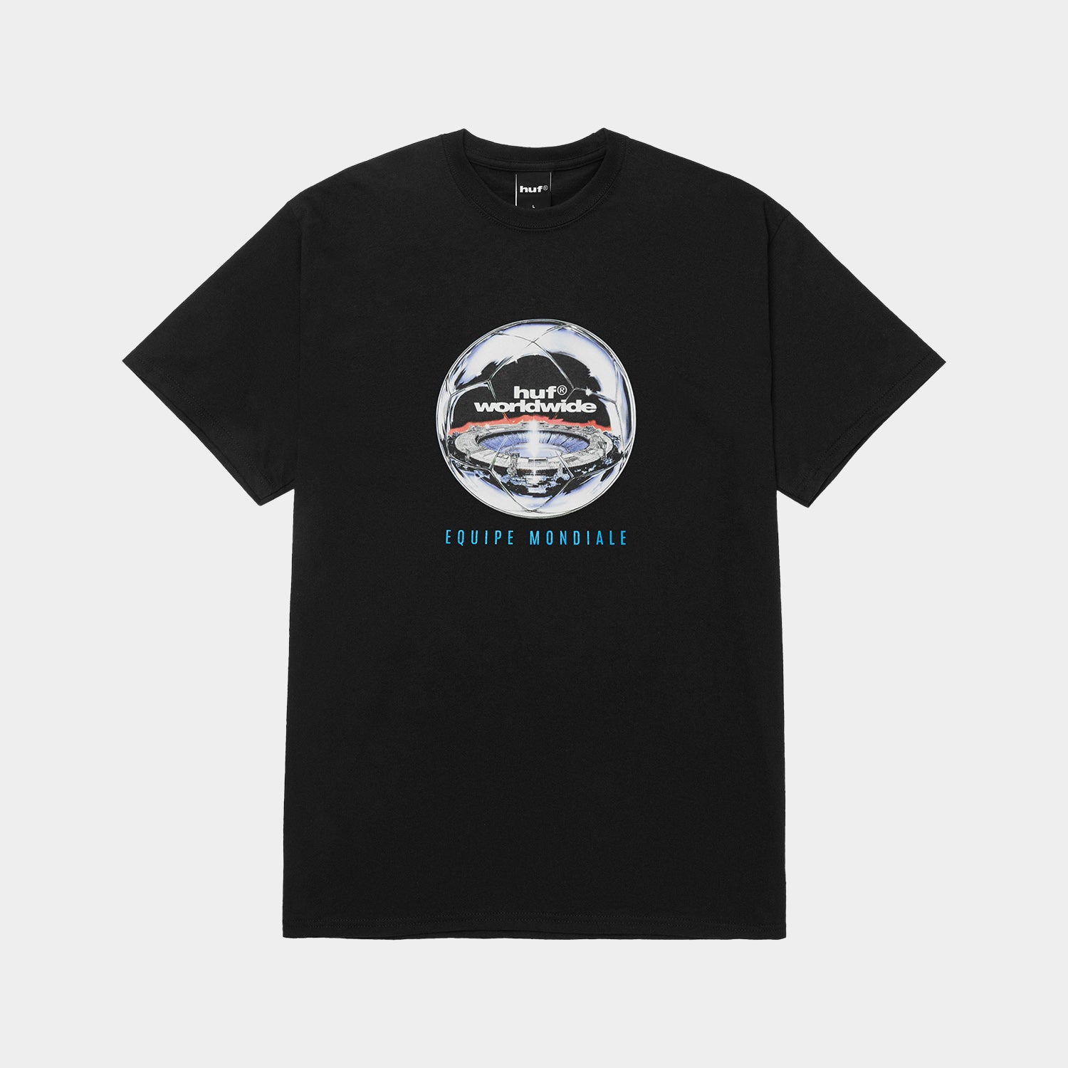 HUF (ハフ) Worldwide JP /T-SHIRTS(Tシャツ)/ EQUIPE MONDIALE TEE商品 / BLACK