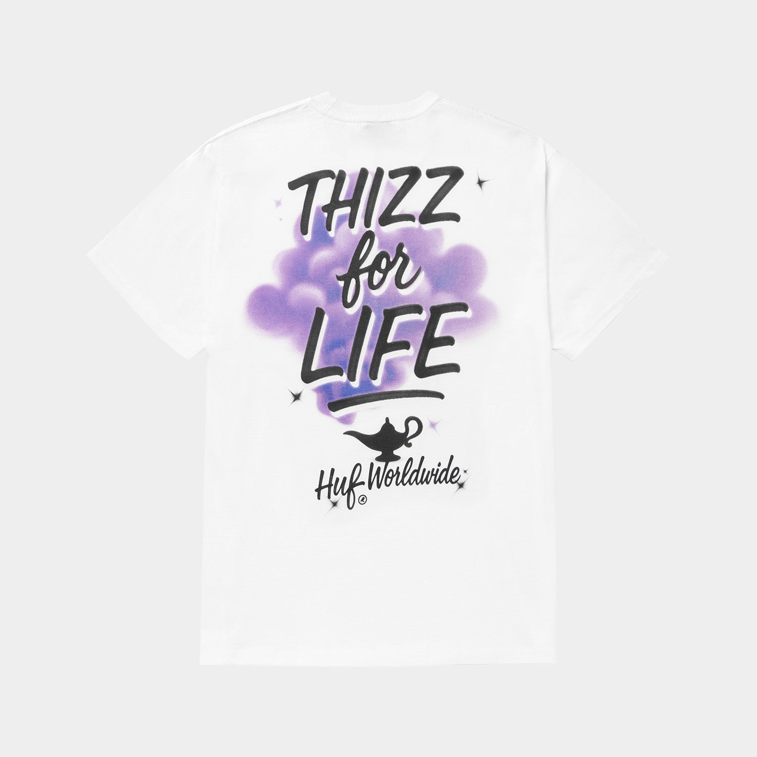 HUF (ハフ) Worldwide JP /T-SHIRTS(Tシャツ)/ HUF X MAC DRE THIZZ FOR LIFE TEE商品 / WHITE