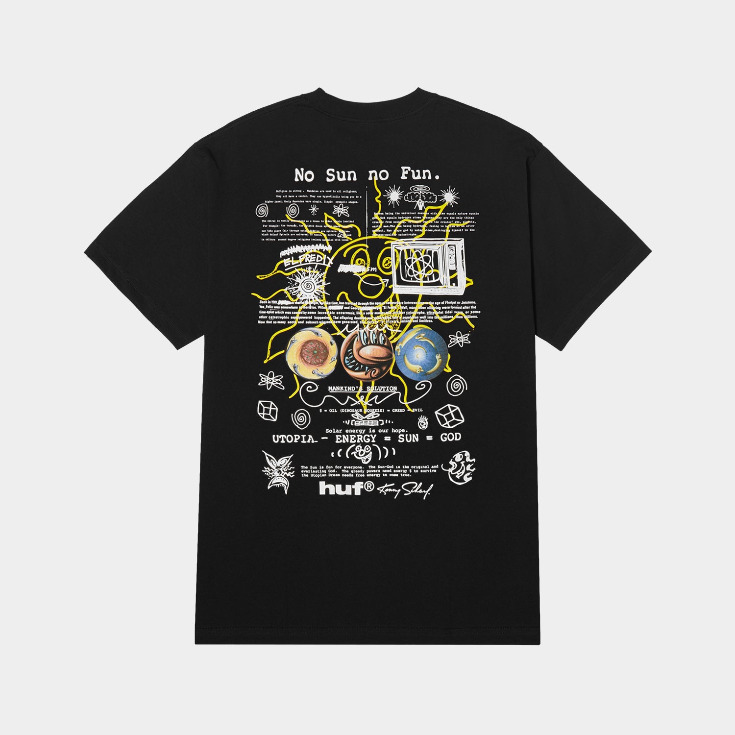 HUF (ハフ) Worldwide JP /T-SHIRTS(Tシャツ)/ KENNY SCHARF PHILOSOPHY TEE商品 / BLACK