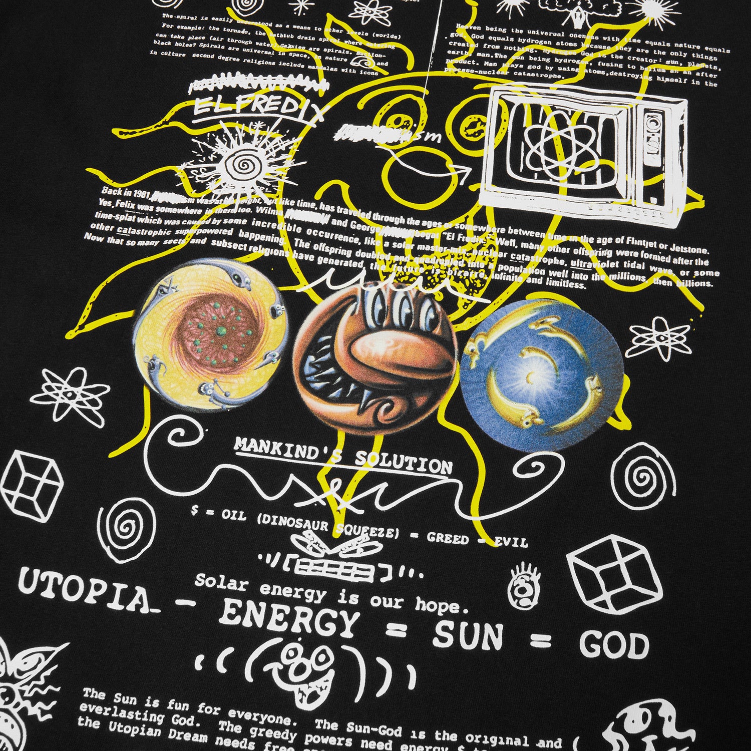 HUF (ハフ) Worldwide JP /T-SHIRTS(Tシャツ)/ KENNY SCHARF PHILOSOPHY TEE商品 / BLACK