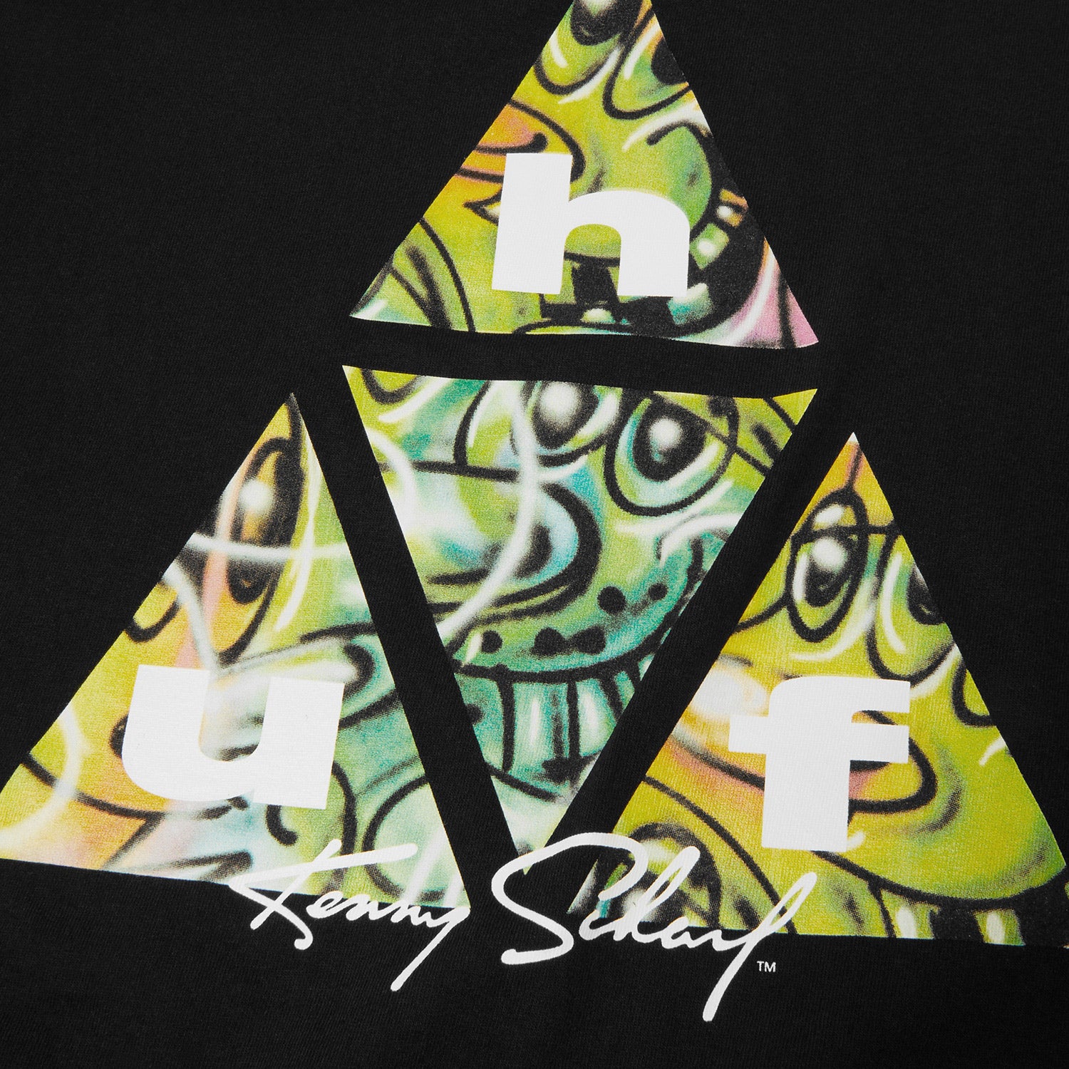 HUF (ハフ) Worldwide JP /T-SHIRTS(Tシャツ)/ KENNY SCHARF MULTITUD TT TEE商品 / BLACK