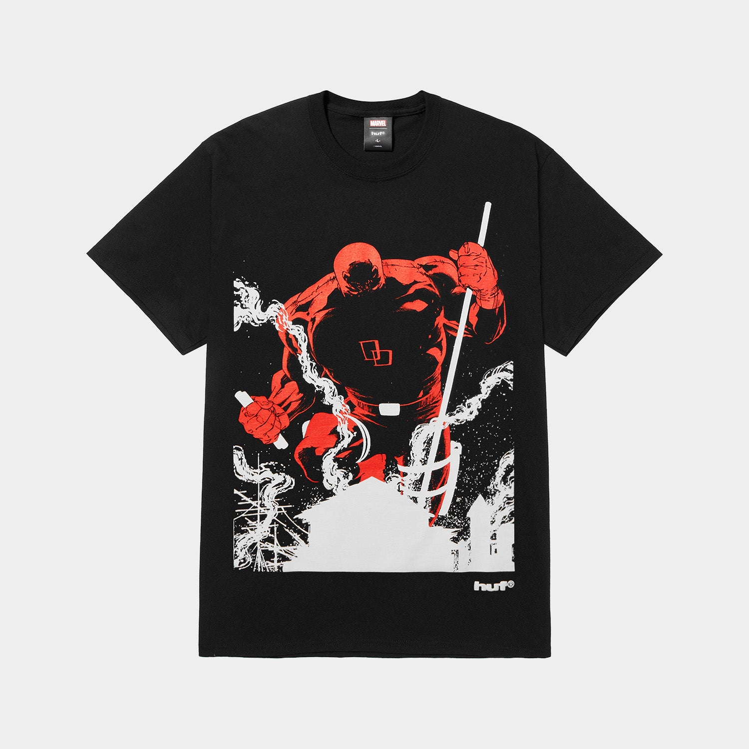 HUF (ハフ) Worldwide JP /T-SHIRTS(Tシャツ)/ HUF X MARVEL WITHOUT FEAR TEE商品 / BLACK