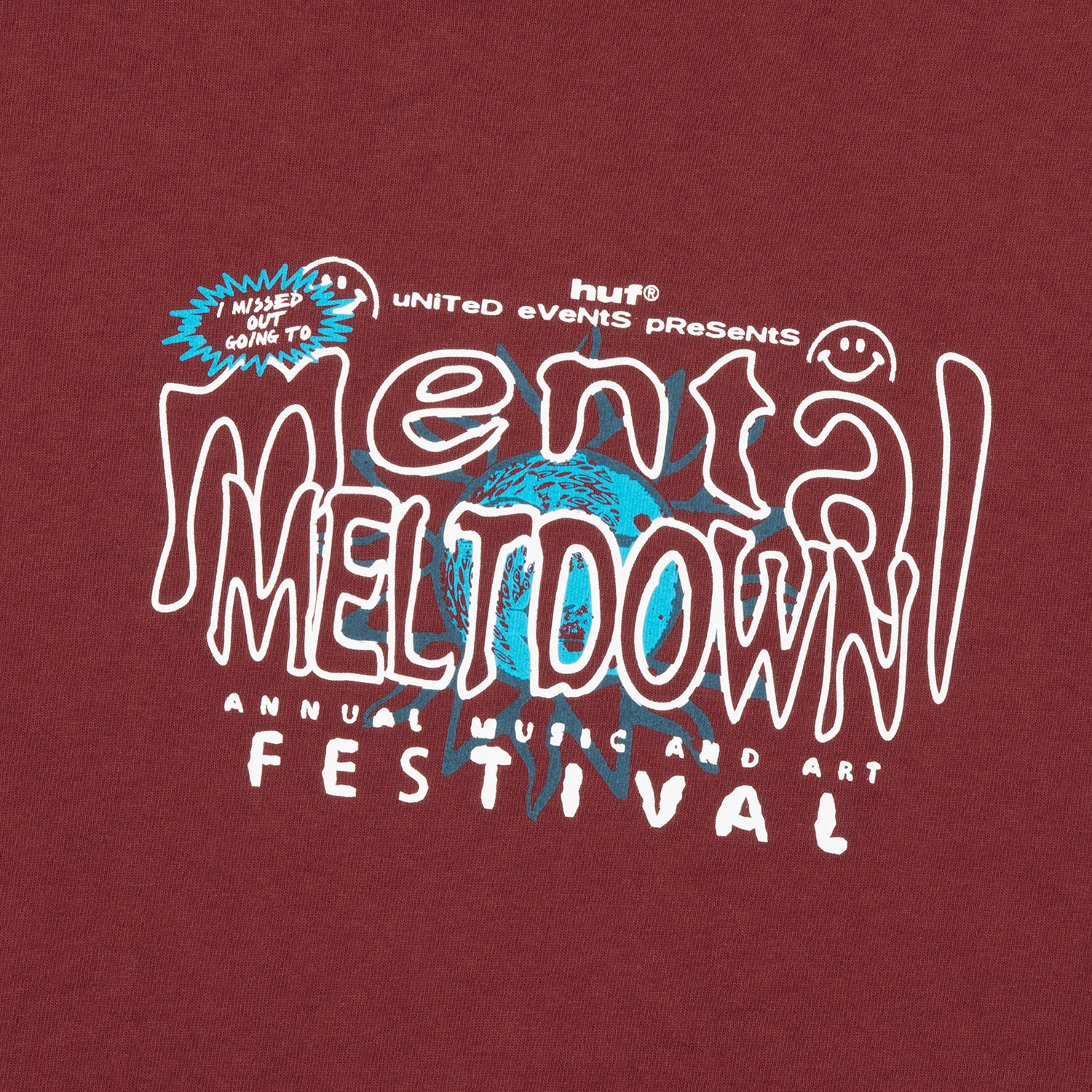 HUF (ハフ) Worldwide JP /T-SHIRTS(Tシャツ)/ MENTAL MELTDOWN TEE商品 / BLACK