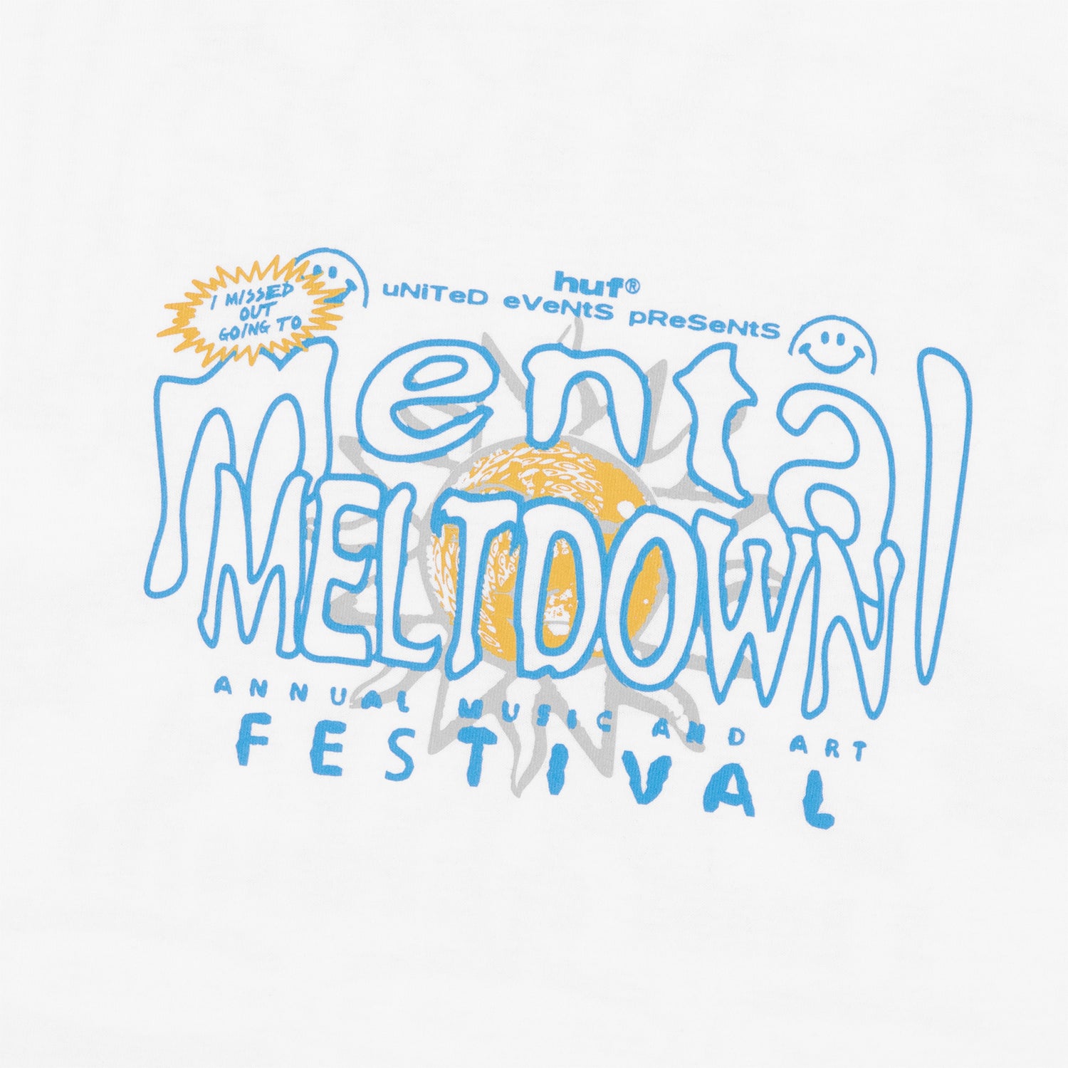 HUF (ハフ) Worldwide JP /T-SHIRTS(Tシャツ)/ MENTAL MELTDOWN TEE商品 / BLACK