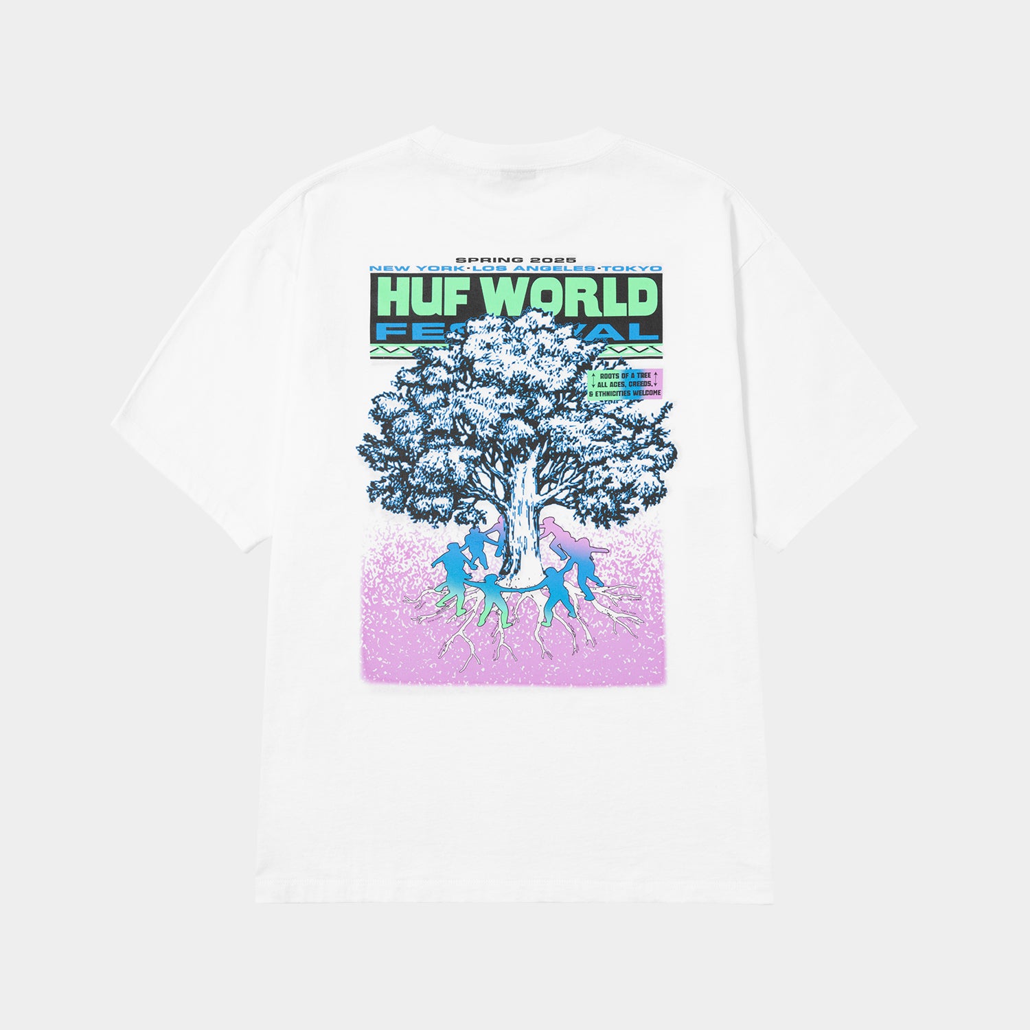 HUF (ハフ) Worldwide JP /T-SHIRTS(Tシャツ)/ WORLD FESTIVAL TEE商品 / WHITE