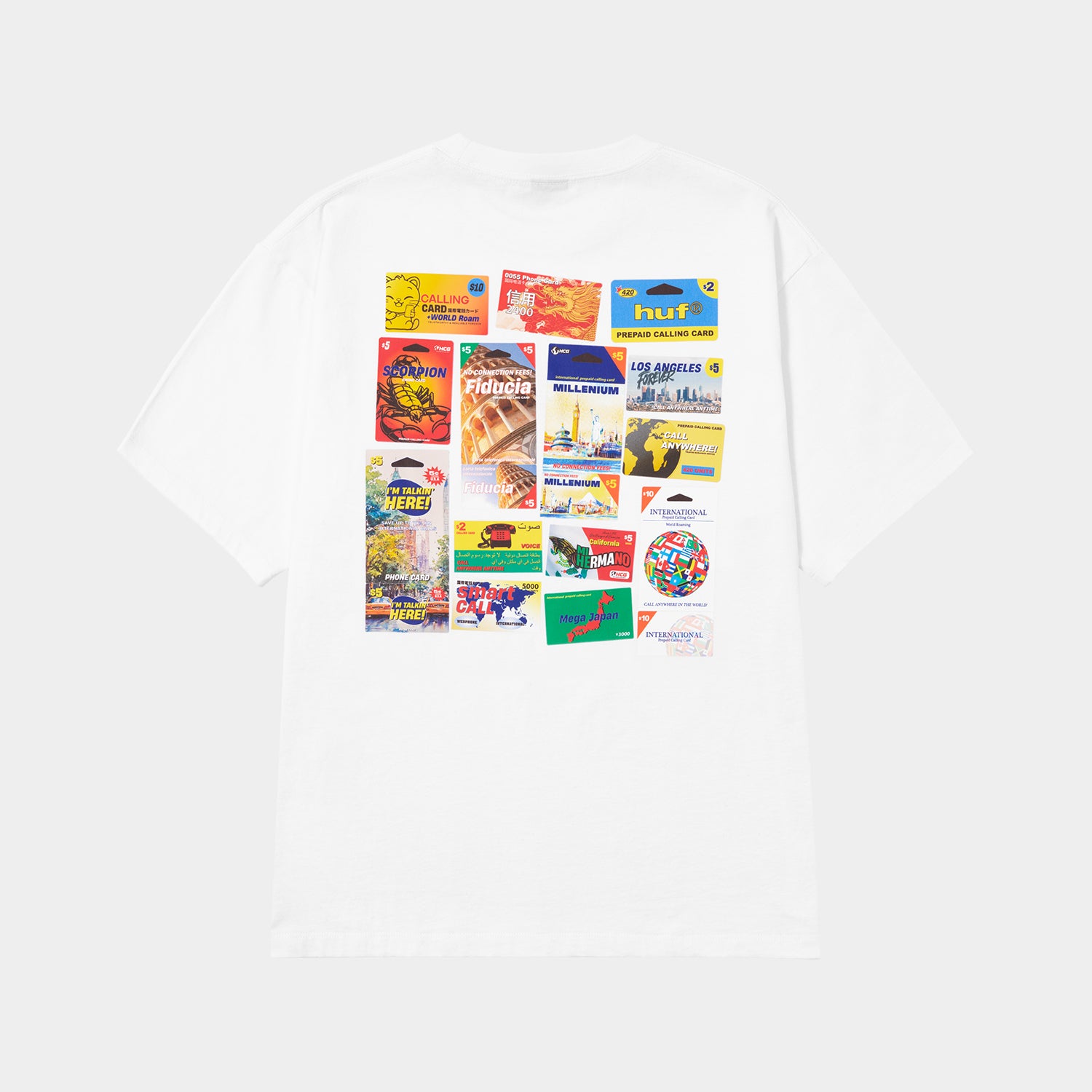 HUF (ハフ) Worldwide JP /T-SHIRTS(Tシャツ)/ CALLING CARDS TEE商品 / BLACK