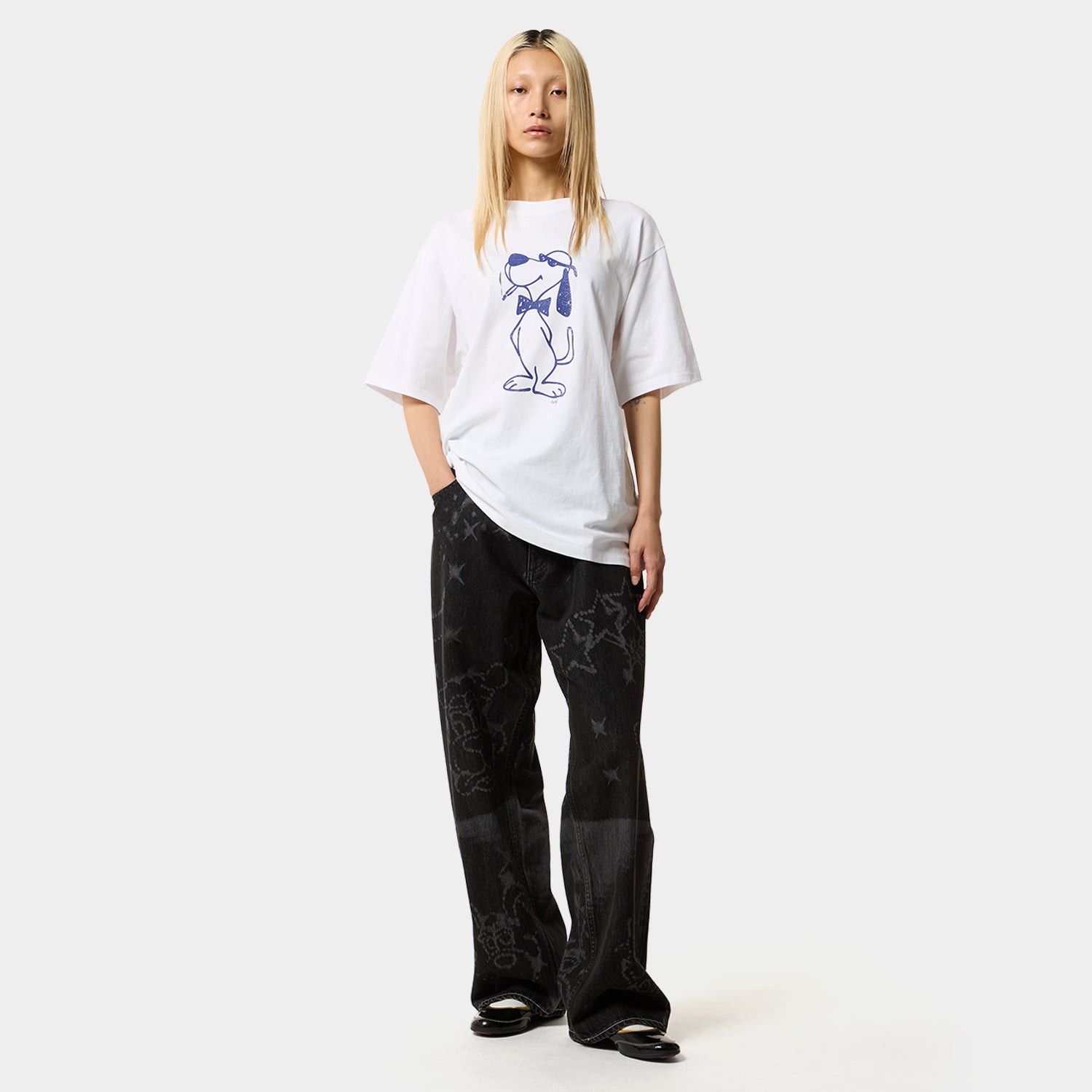 HUF (ハフ) Worldwide JP /T-SHIRTS(Tシャツ)/ CHILL DOG TEE商品 / WHITE