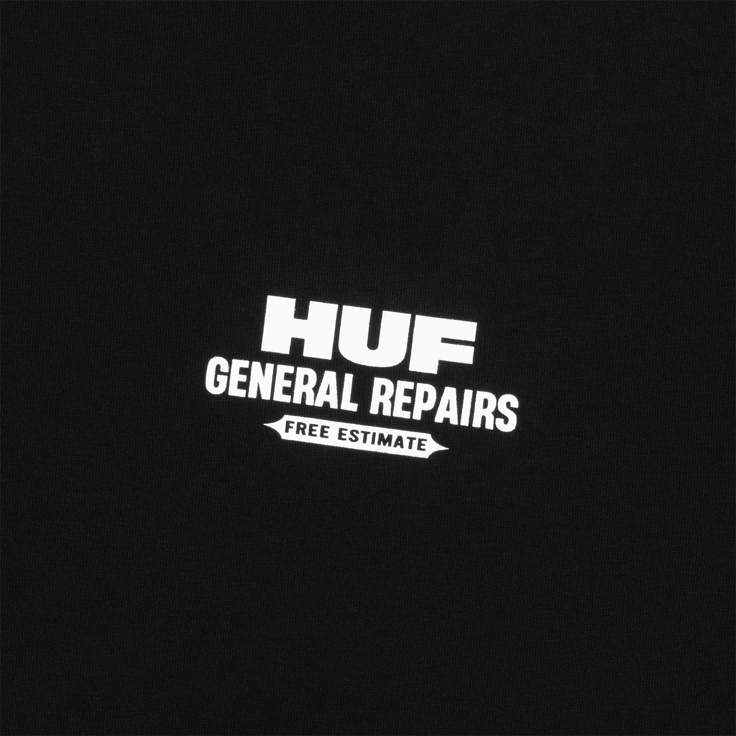 HUF (ハフ) Worldwide JP /T-SHIRTS(Tシャツ)/ GENERAL REPAIRS TEE商品 / BLACK