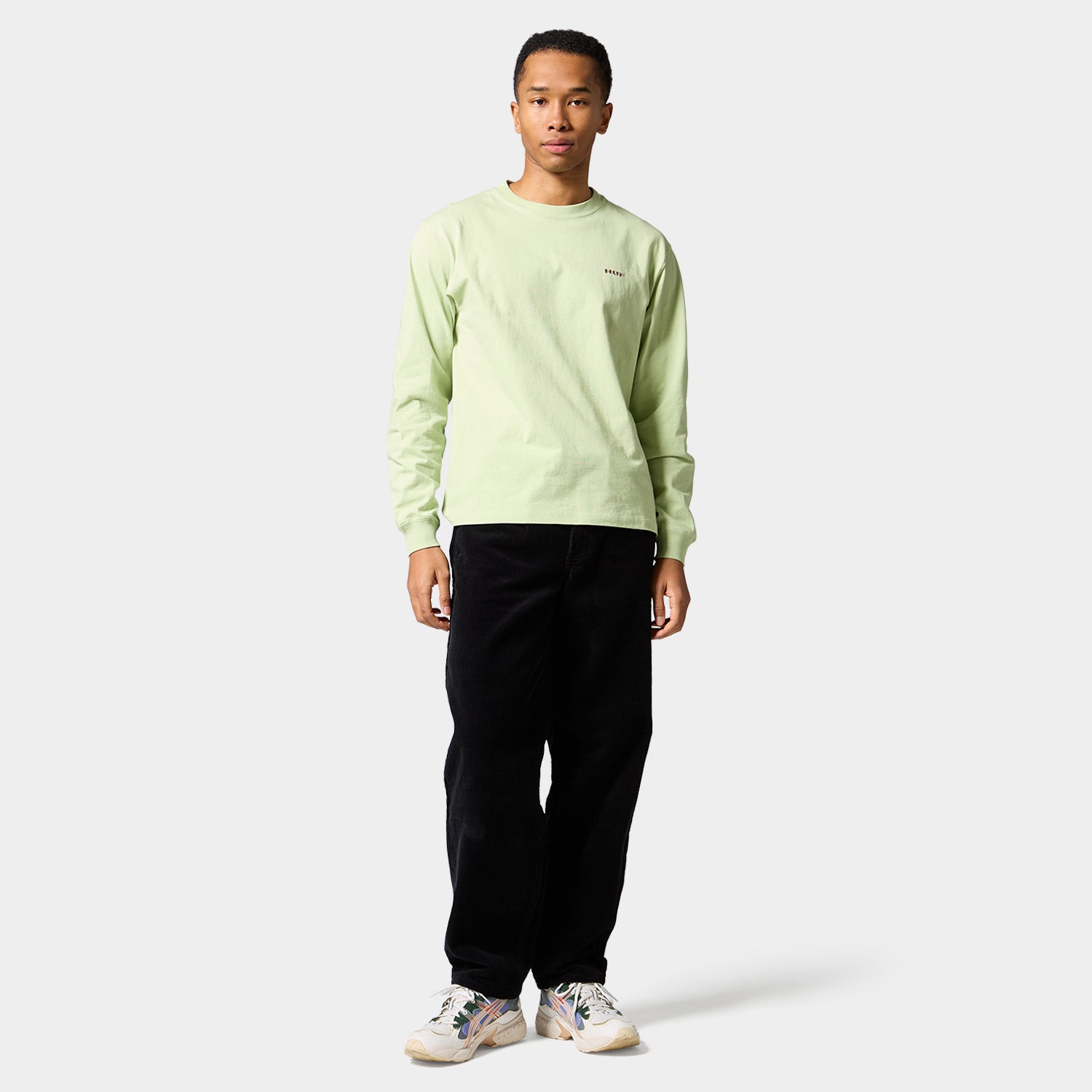 HUF (ハフ) Worldwide JP /T-SHIRTS(Tシャツ)/ MANHOLE LS TEE商品 / WHITE/GREEN
