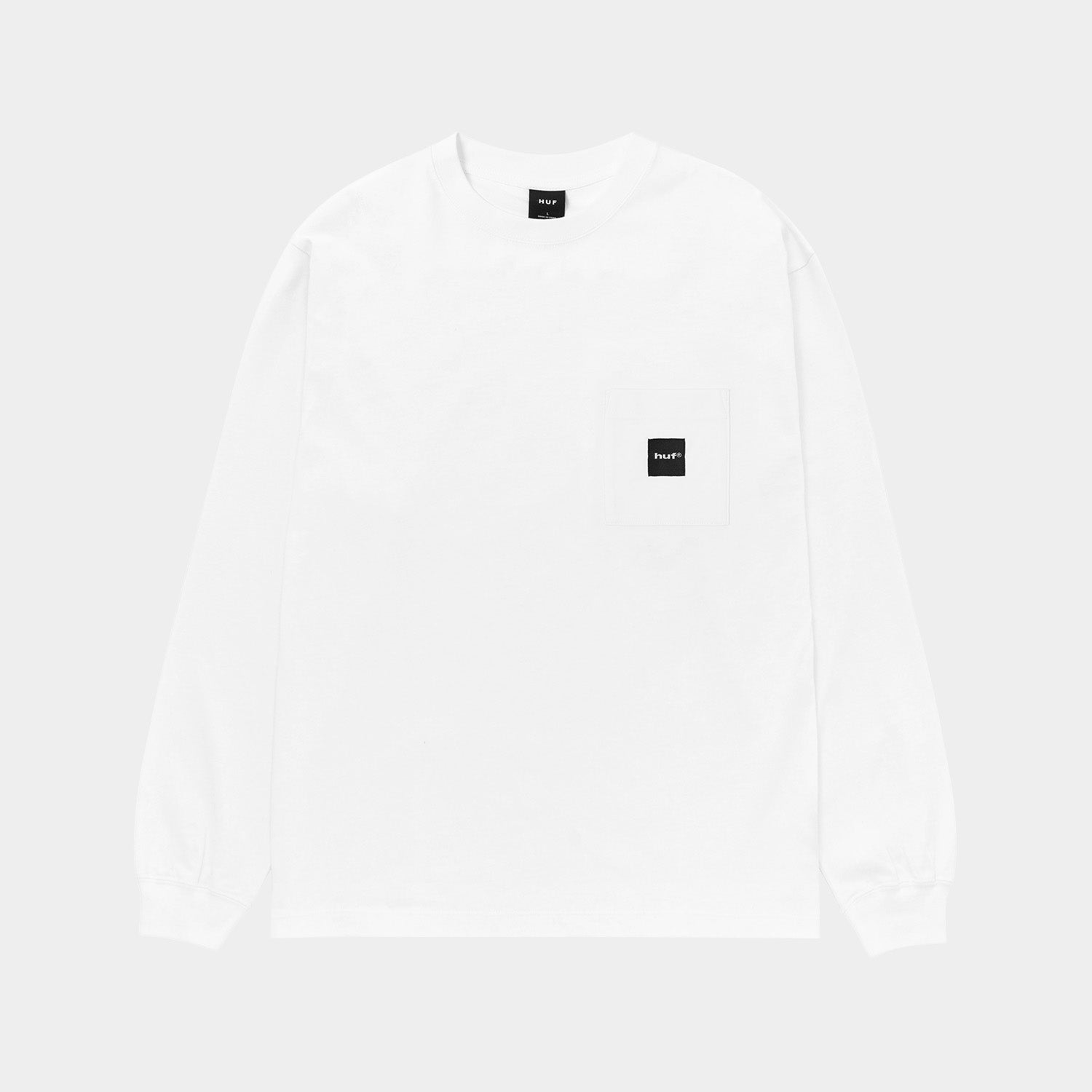 HUF (ハフ) Worldwide JP /T-SHIRTS(Tシャツ)/ BOX LOGO POCKET LS TEE商品 / BLACK