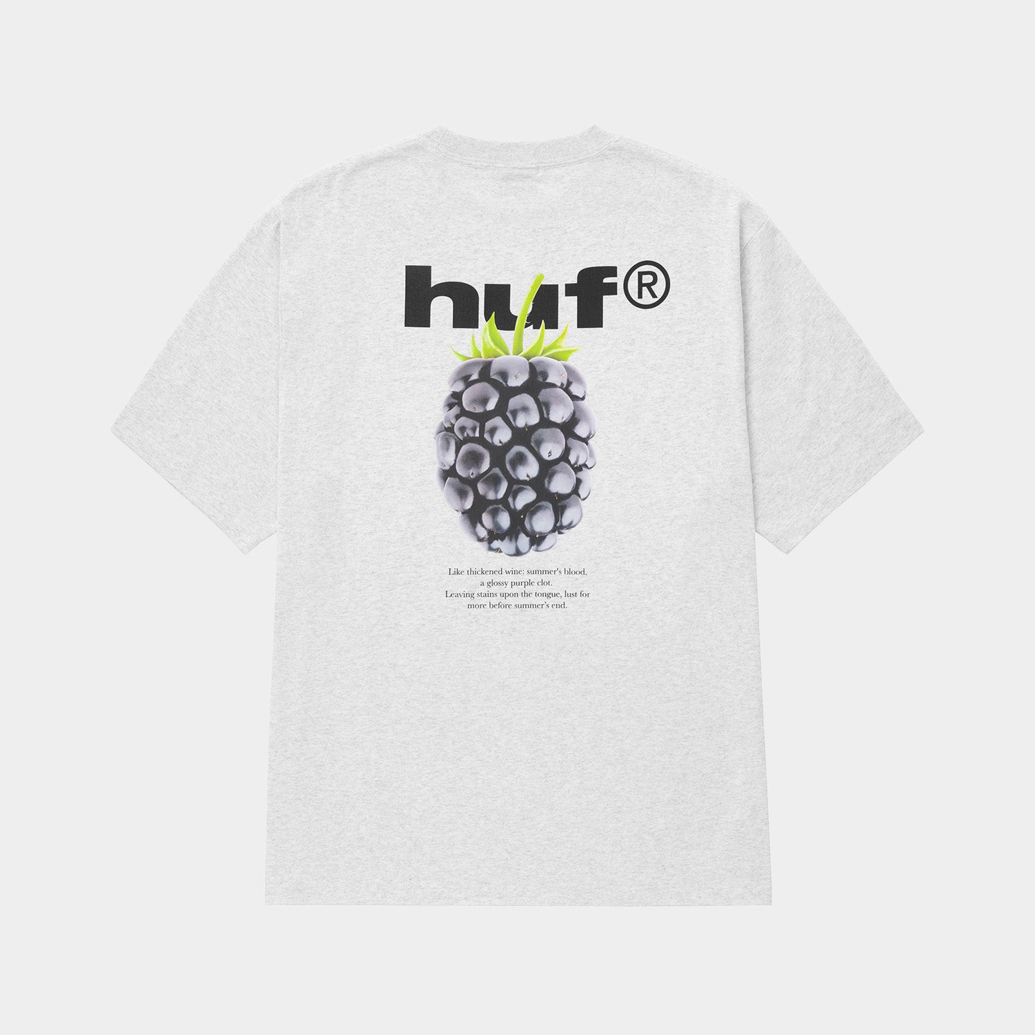 HUF (ハフ) Worldwide JP /T-SHIRTS(Tシャツ)/ BLACK BERRY TEE商品 / ASH GREY
