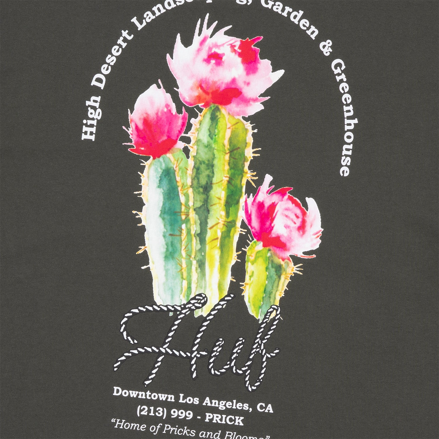 HUF (ハフ) Worldwide JP /T-SHIRTS(Tシャツ)/ DESERT ROSE TEE商品 / LT YELLOW