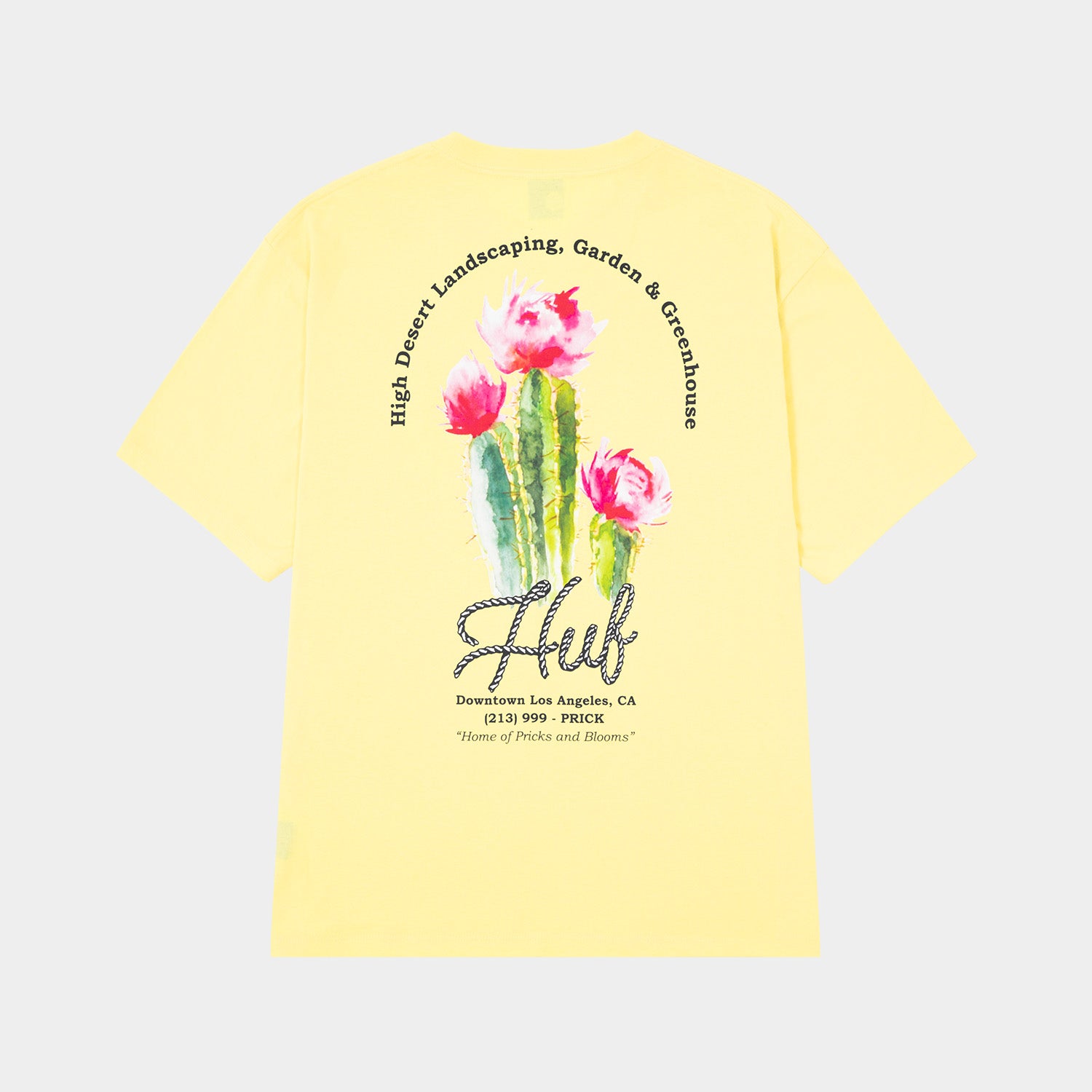 HUF (ハフ) Worldwide JP /T-SHIRTS(Tシャツ)/ DESERT ROSE TEE商品 / LT YELLOW