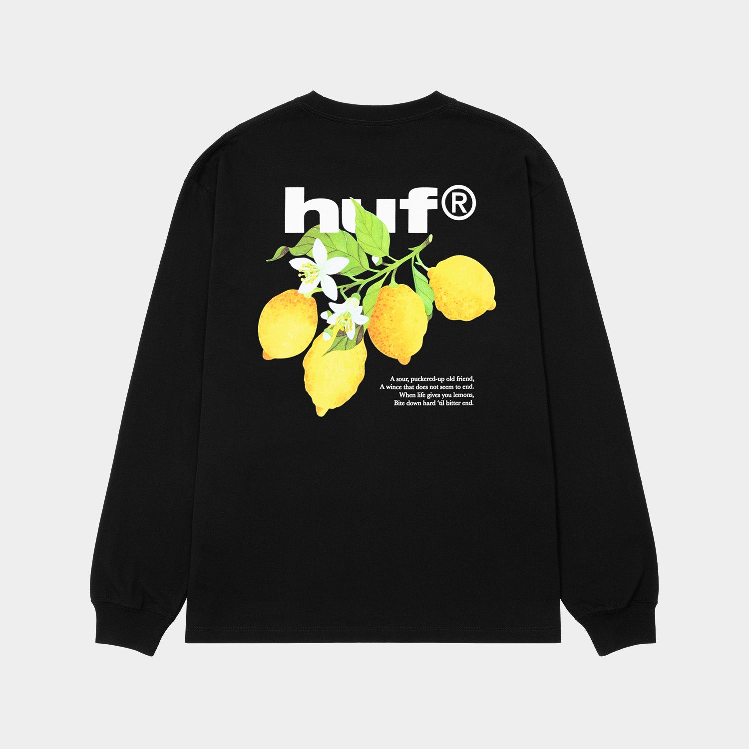 HUF (ハフ) Worldwide JP /T-SHIRTS(Tシャツ)/ SOUR LEMON LS TEE商品 / BLACK