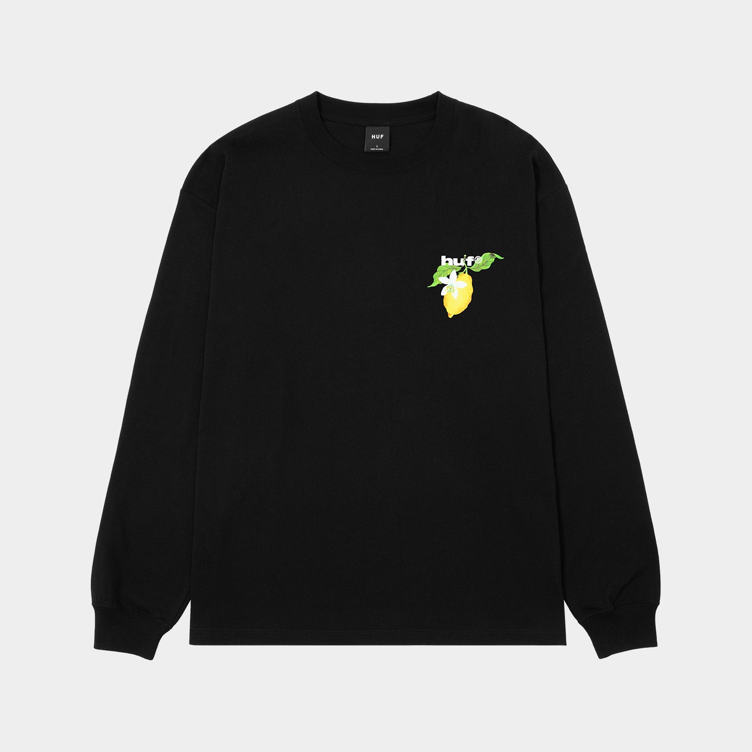 HUF (ハフ) Worldwide JP /T-SHIRTS(Tシャツ)/ SOUR LEMON LS TEE商品 / BLACK