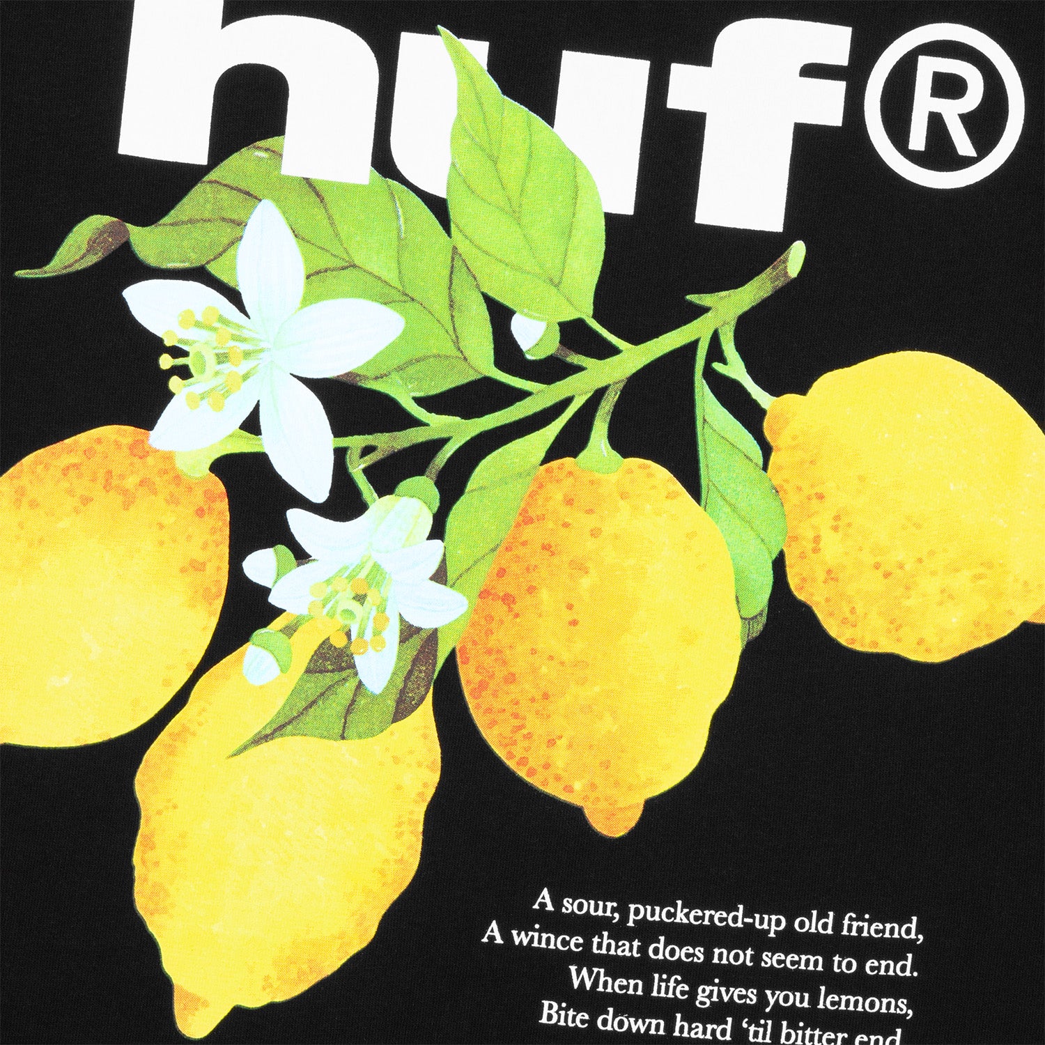 HUF (ハフ) Worldwide JP /T-SHIRTS(Tシャツ)/ SOUR LEMON LS TEE商品 / BLACK