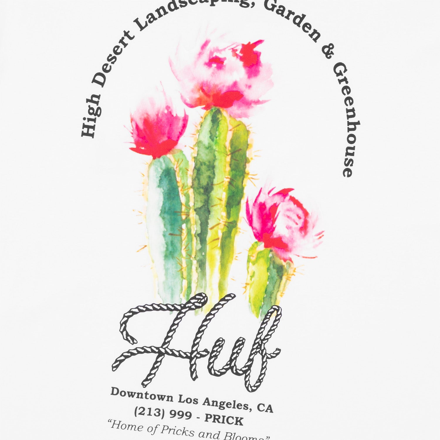 HUF (ハフ) Worldwide JP /T-SHIRTS(Tシャツ)/ DESERT ROSE LS TEE商品 / CHARCOAL