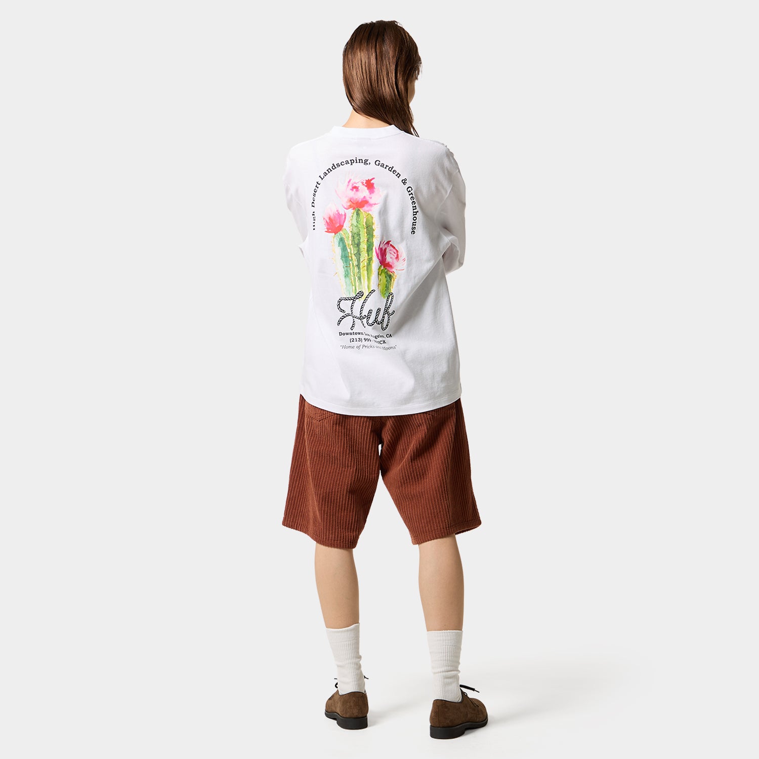 HUF (ハフ) Worldwide JP /T-SHIRTS(Tシャツ)/ DESERT ROSE LS TEE商品 / CHARCOAL