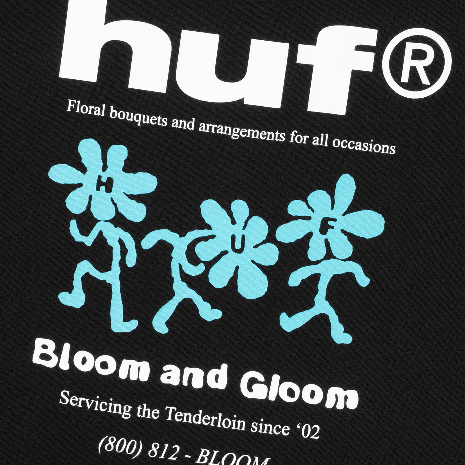 HUF (ハフ) Worldwide JP /T-SHIRTS(Tシャツ)/ BLOOM & GLOOM TEE商品 / WHITE