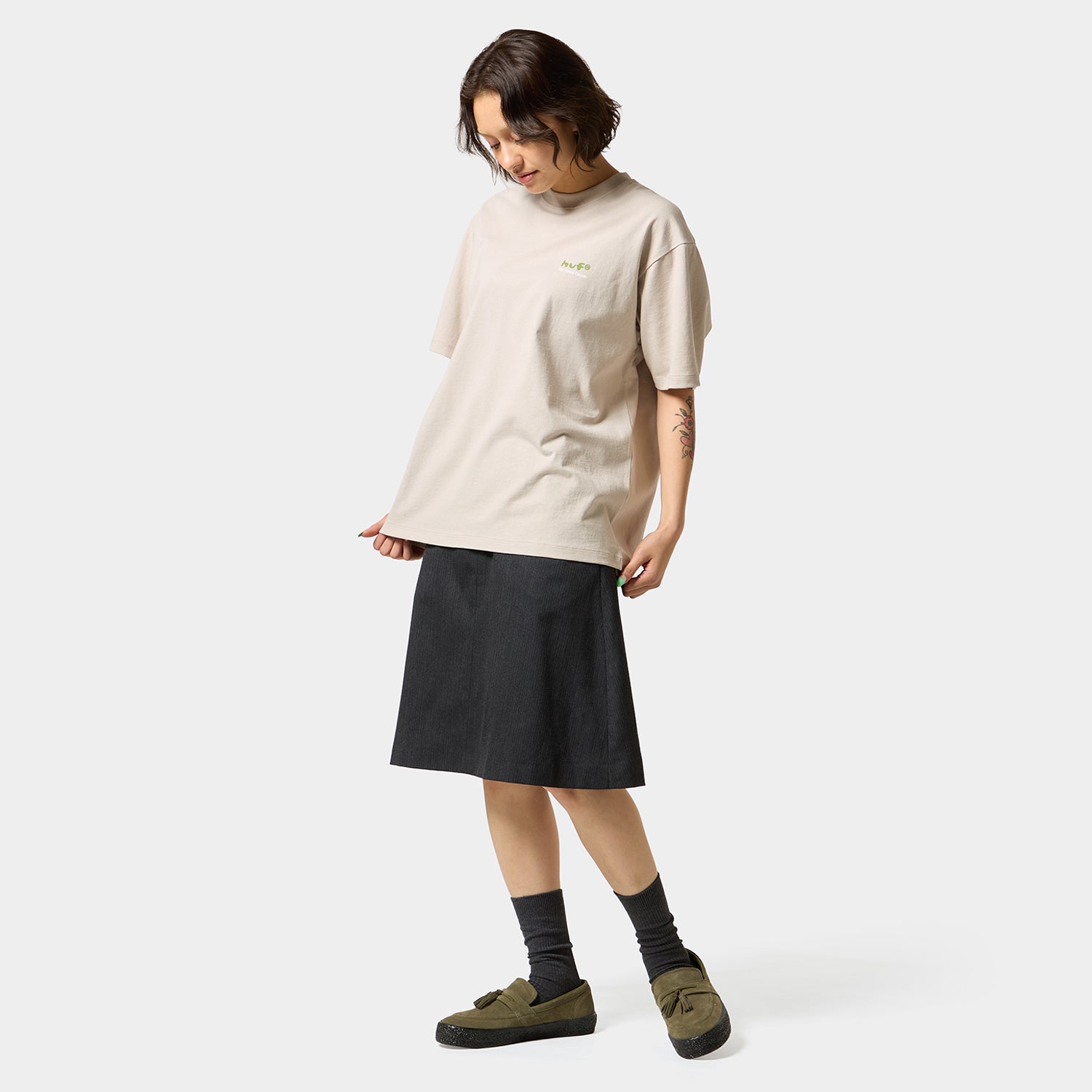 HUF (ハフ) Worldwide JP /T-SHIRTS(Tシャツ)/ THE POTTED GARDEN TEE商品 / CHARCOAL