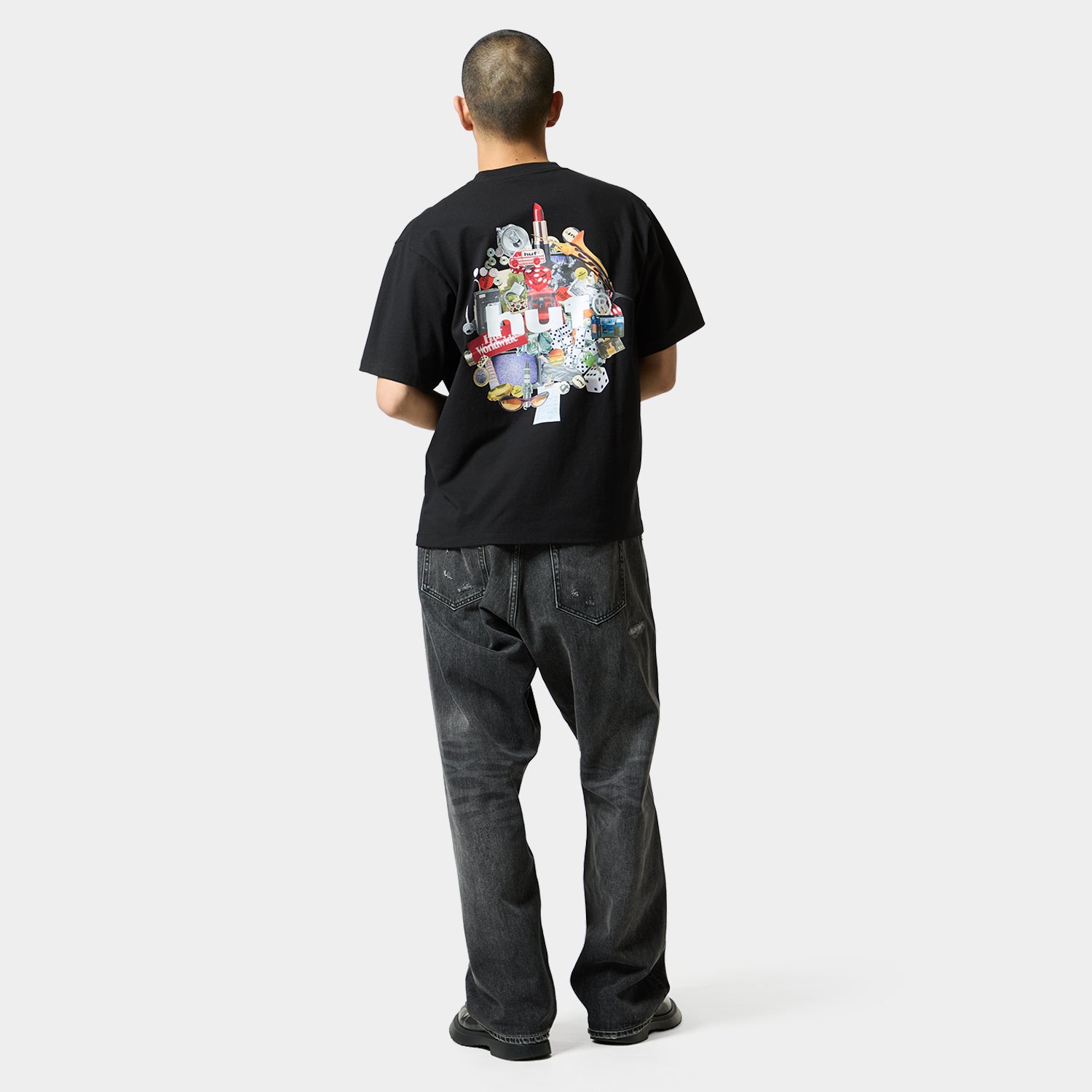 HUF (ハフ) Worldwide JP /T-SHIRTS(Tシャツ)/ ROADTRIP TEE商品 / BLACK