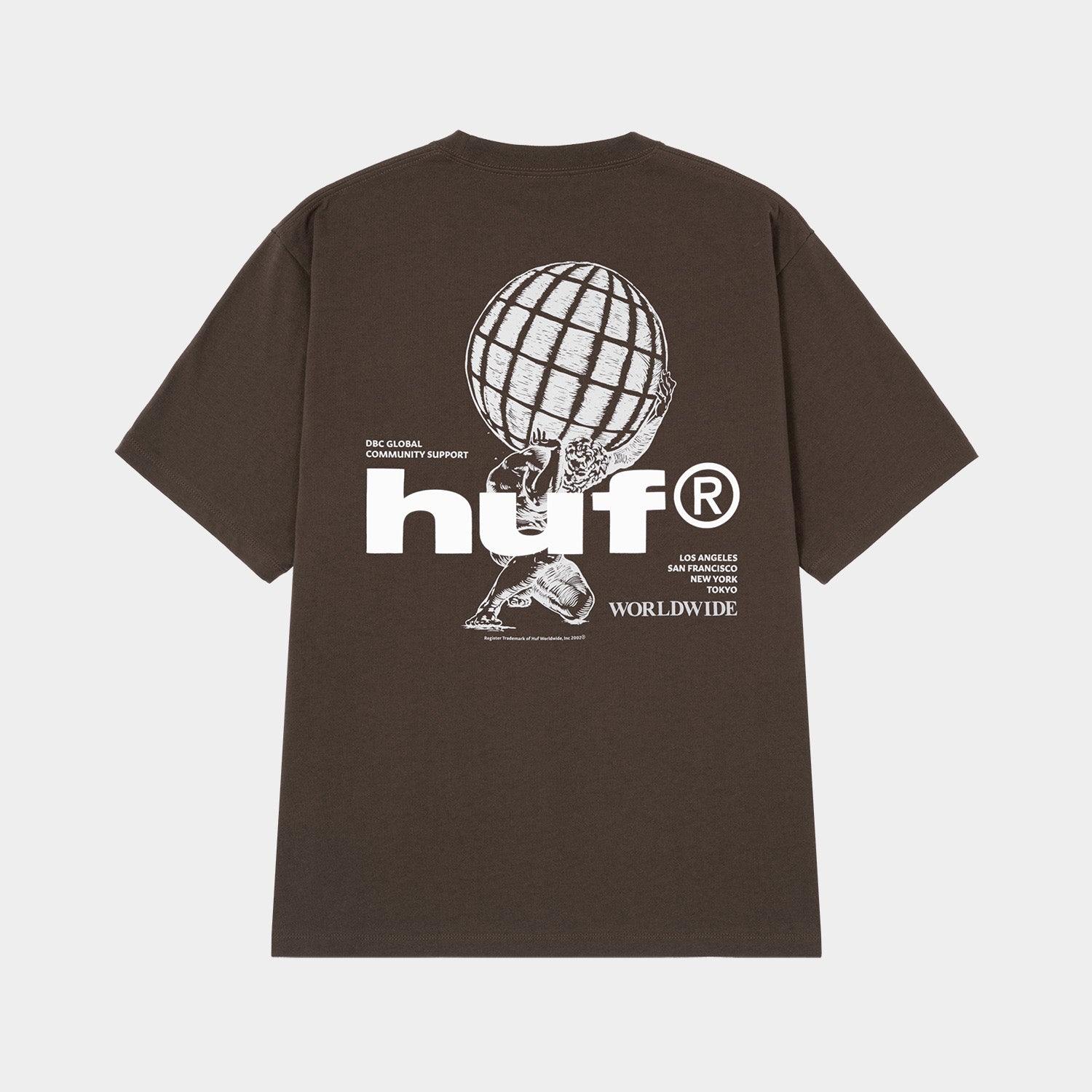 HUF (ハフ) Worldwide JP /T-SHIRTS(Tシャツ)/ COMMUNITY SUPPORT TEE商品 / BROWN