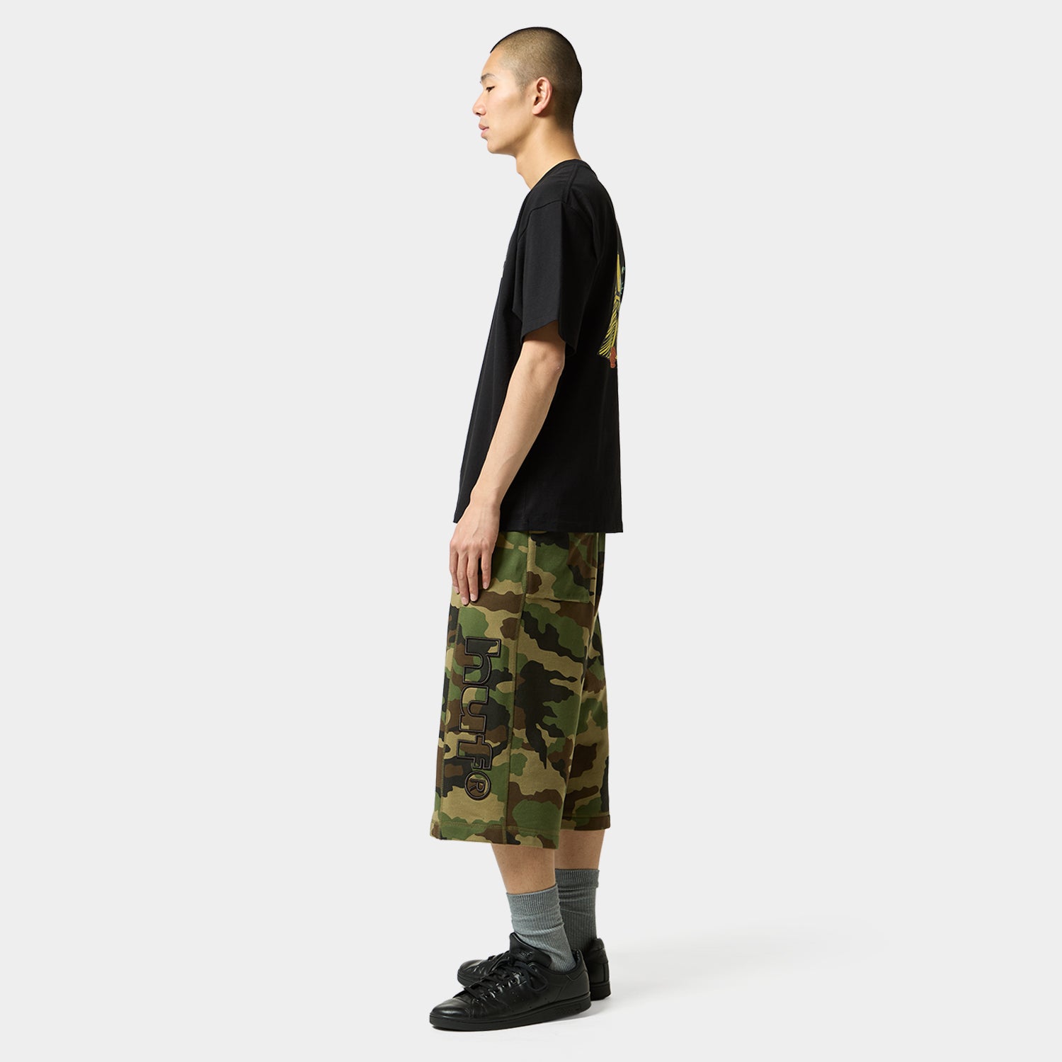 HUF (ハフ) Worldwide JP /T-SHIRTS(Tシャツ)/ 【オンラインストア限定】SATURDAY MORNING TT TEE商品 / BLACK