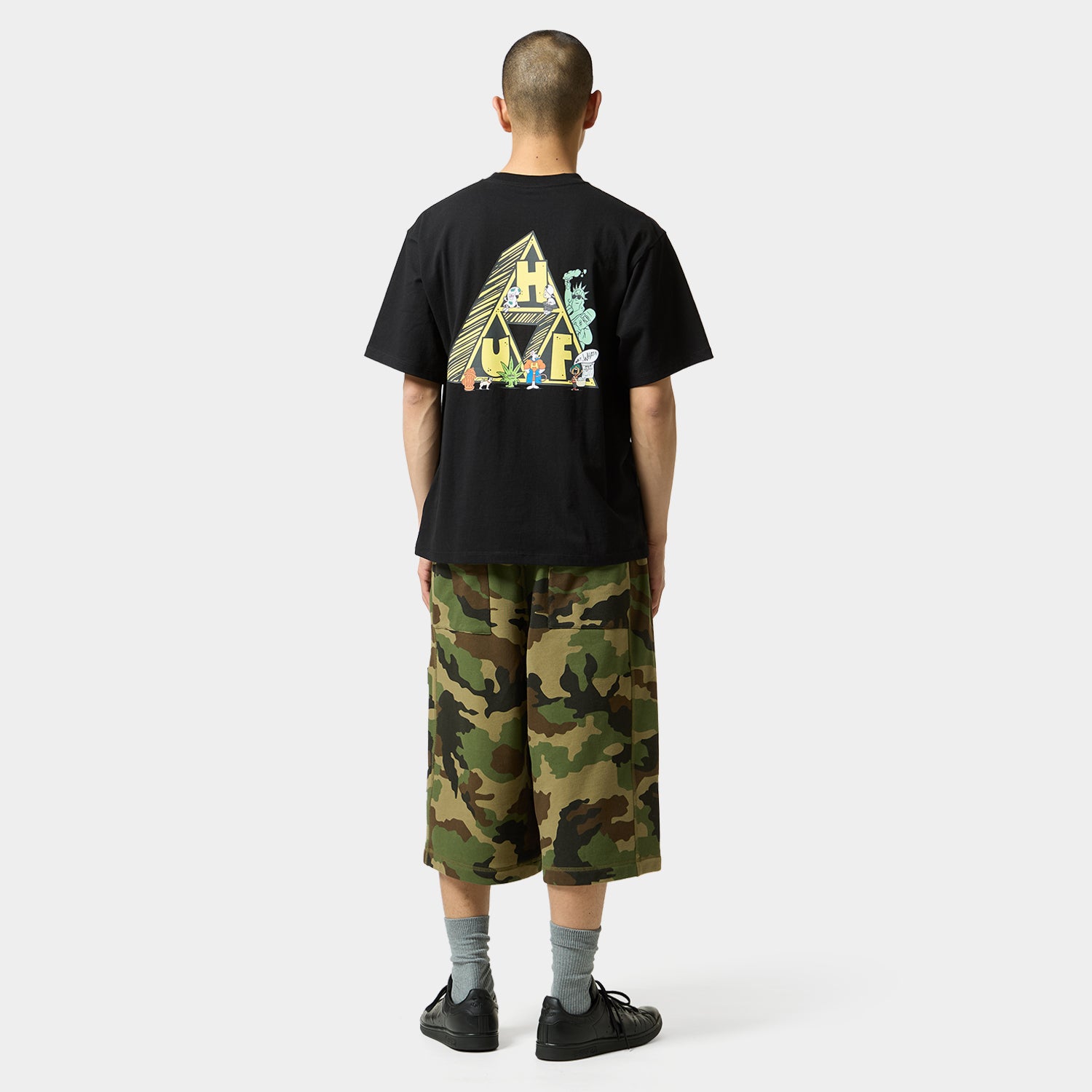 HUF (ハフ) Worldwide JP /T-SHIRTS(Tシャツ)/ 【オンラインストア限定】SATURDAY MORNING TT TEE商品 / BLACK