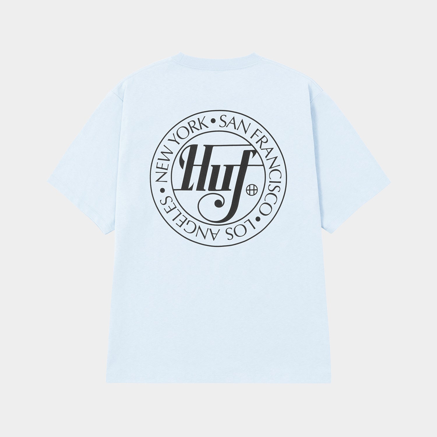 HUF (ハフ) Worldwide JP /T-SHIRTS(Tシャツ)/ SHARP SCRIPT TEE商品 / LT BLUE