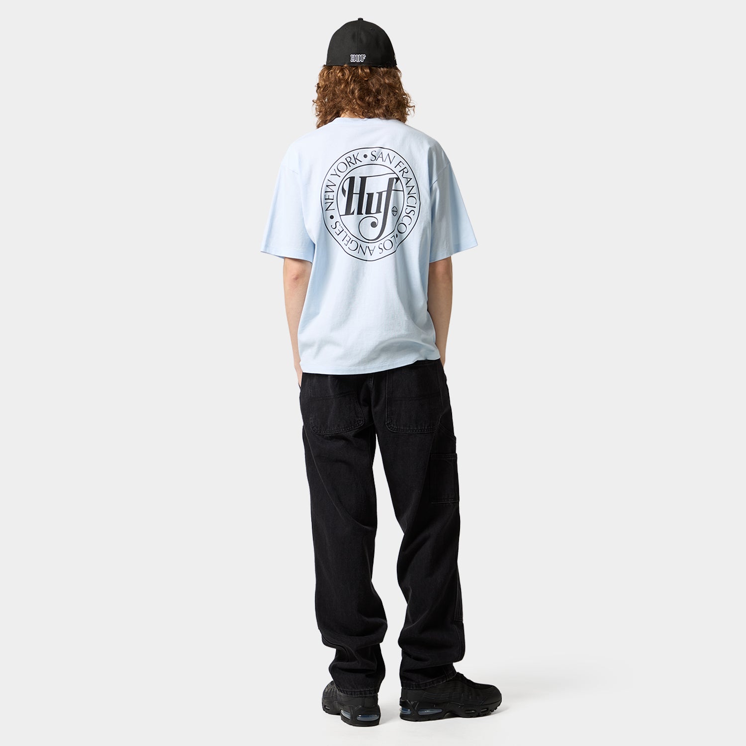 HUF (ハフ) Worldwide JP /T-SHIRTS(Tシャツ)/ SHARP SCRIPT TEE商品 / LT BLUE
