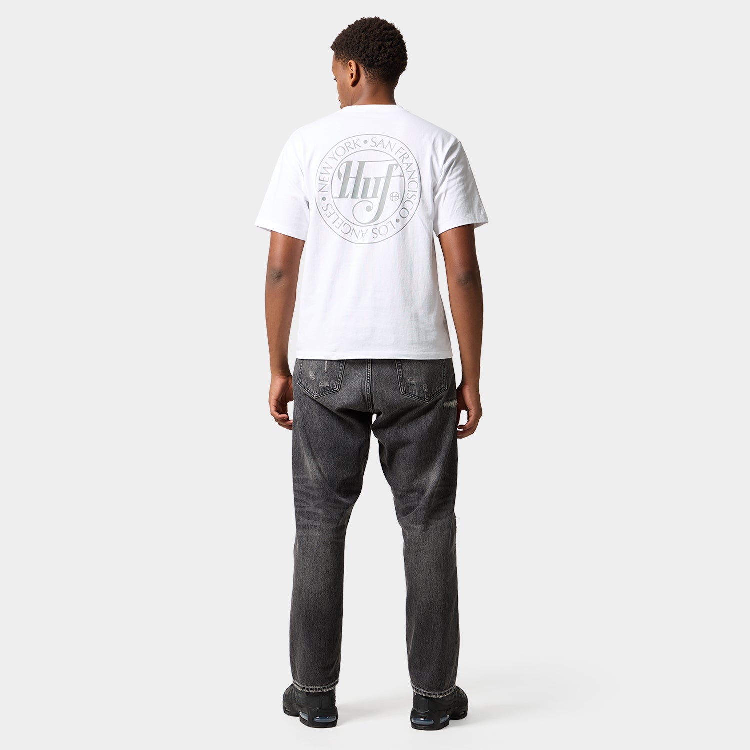HUF (ハフ) Worldwide JP /T-SHIRTS(Tシャツ)/ SHARP SCRIPT TEE商品 / LT BLUE