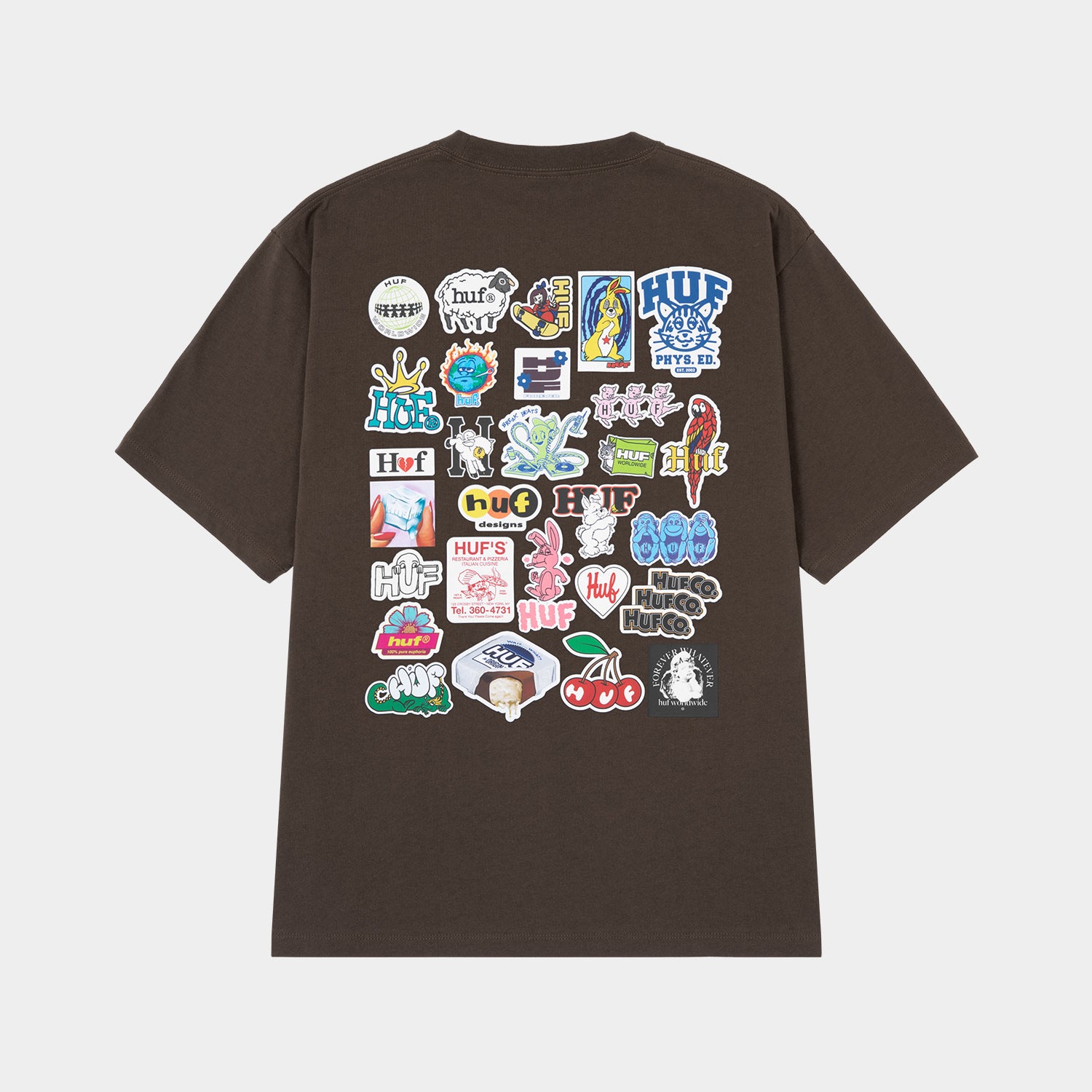 HUF (ハフ) Worldwide JP /T-SHIRTS(Tシャツ)/ STICKER PACK TEE商品 / WHITE