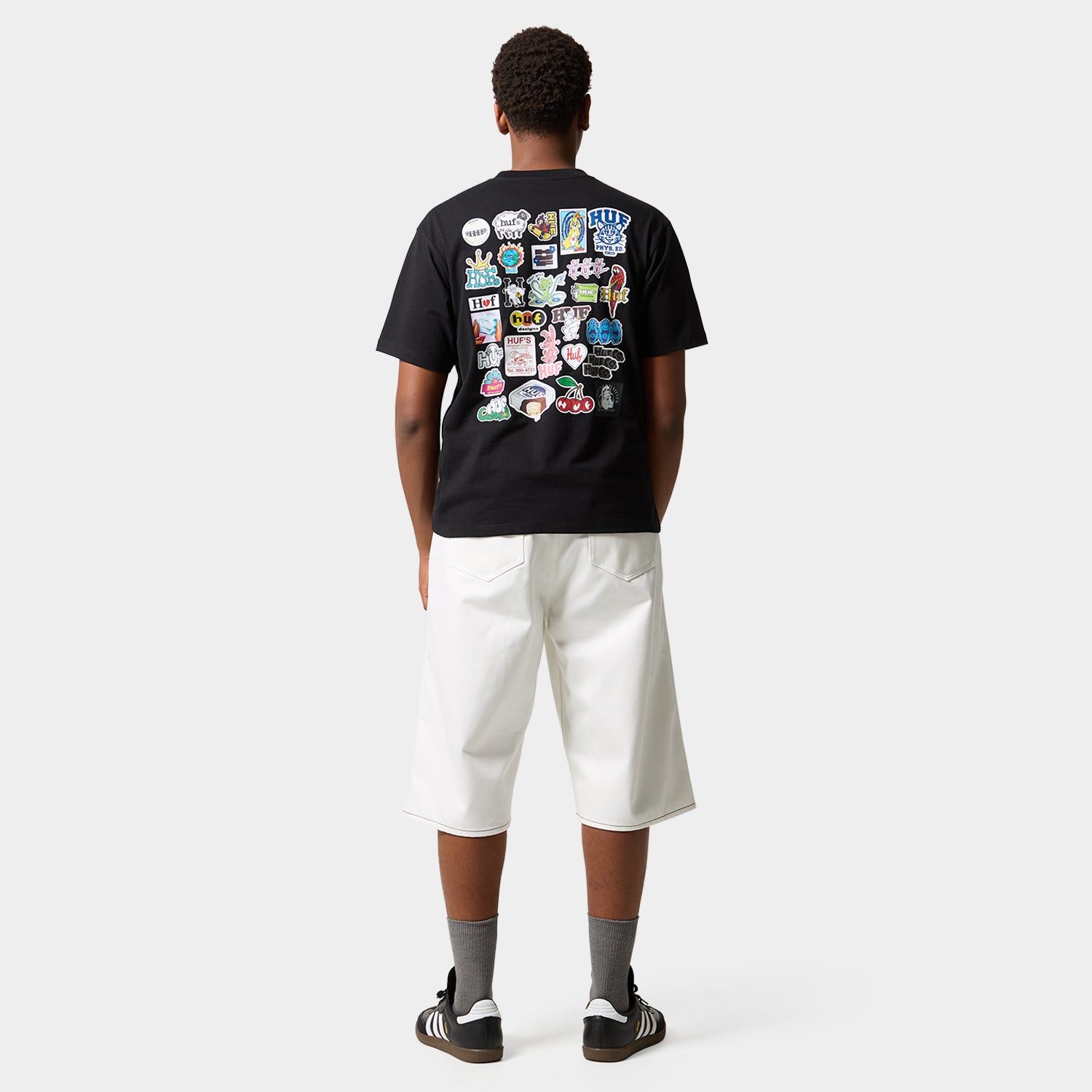 HUF (ハフ) Worldwide JP /T-SHIRTS(Tシャツ)/ STICKER PACK TEE商品 / WHITE