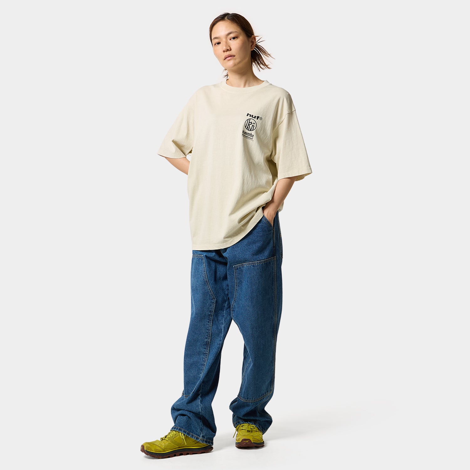 HUF (ハフ) Worldwide JP /T-SHIRTS(Tシャツ)/ HUF X KUUMBA INTERNATIONAL KUUMBA TEE商品 / CREAM