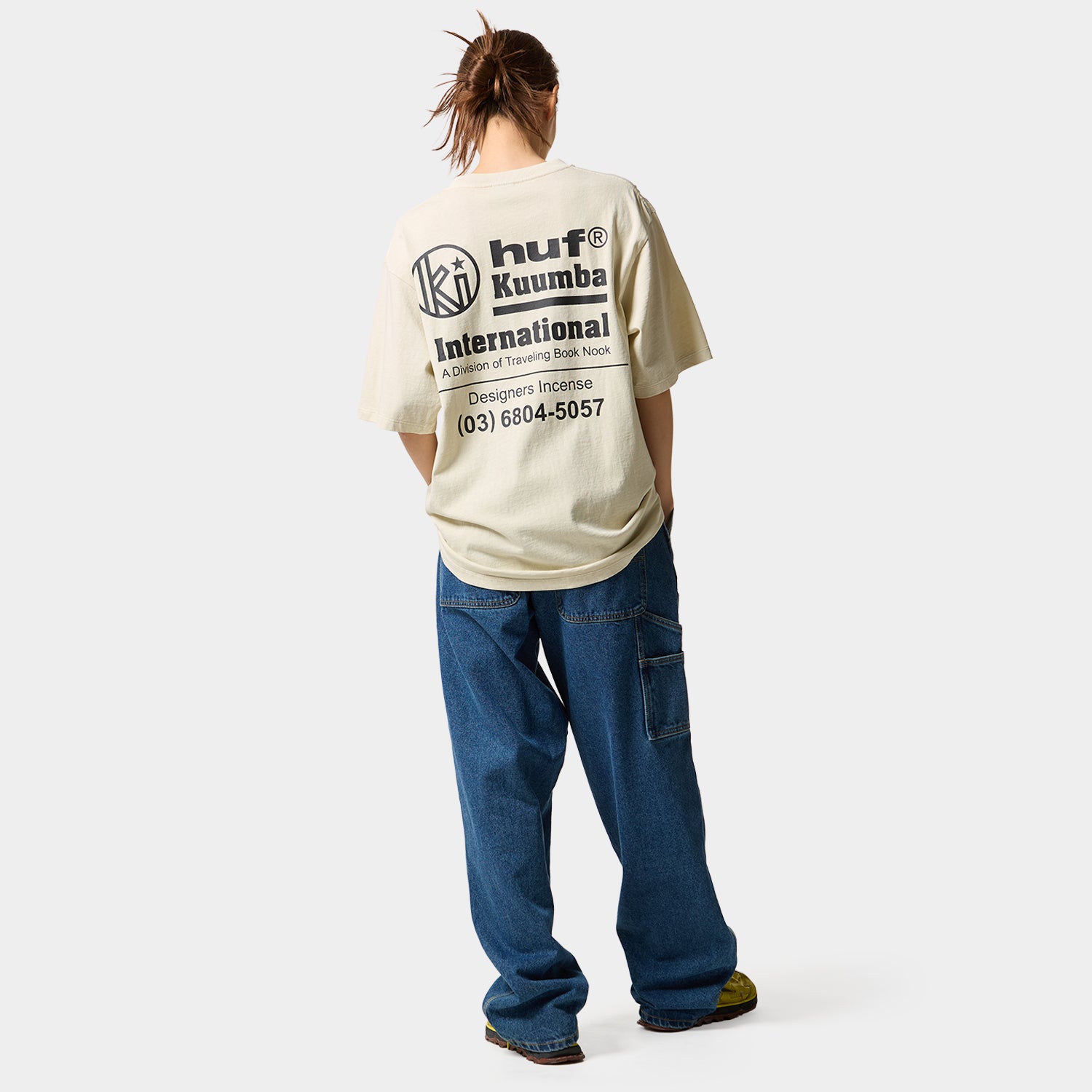 HUF (ハフ) Worldwide JP /T-SHIRTS(Tシャツ)/ HUF X KUUMBA INTERNATIONAL KUUMBA TEE商品 / CREAM