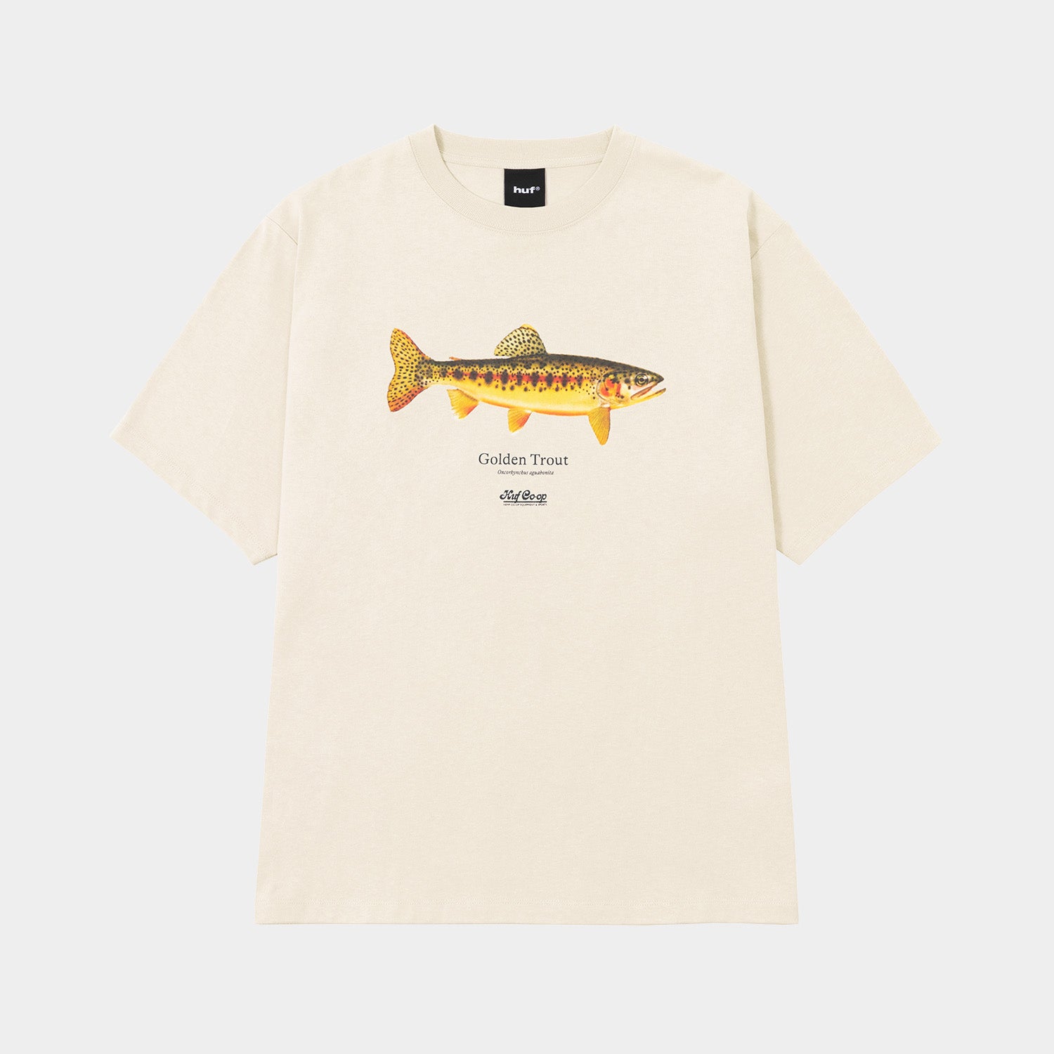 HUF (ハフ) Worldwide JP /T-SHIRTS(Tシャツ)/ huf CO-OP GOLDEN TROUT TEE商品 / NATURAL