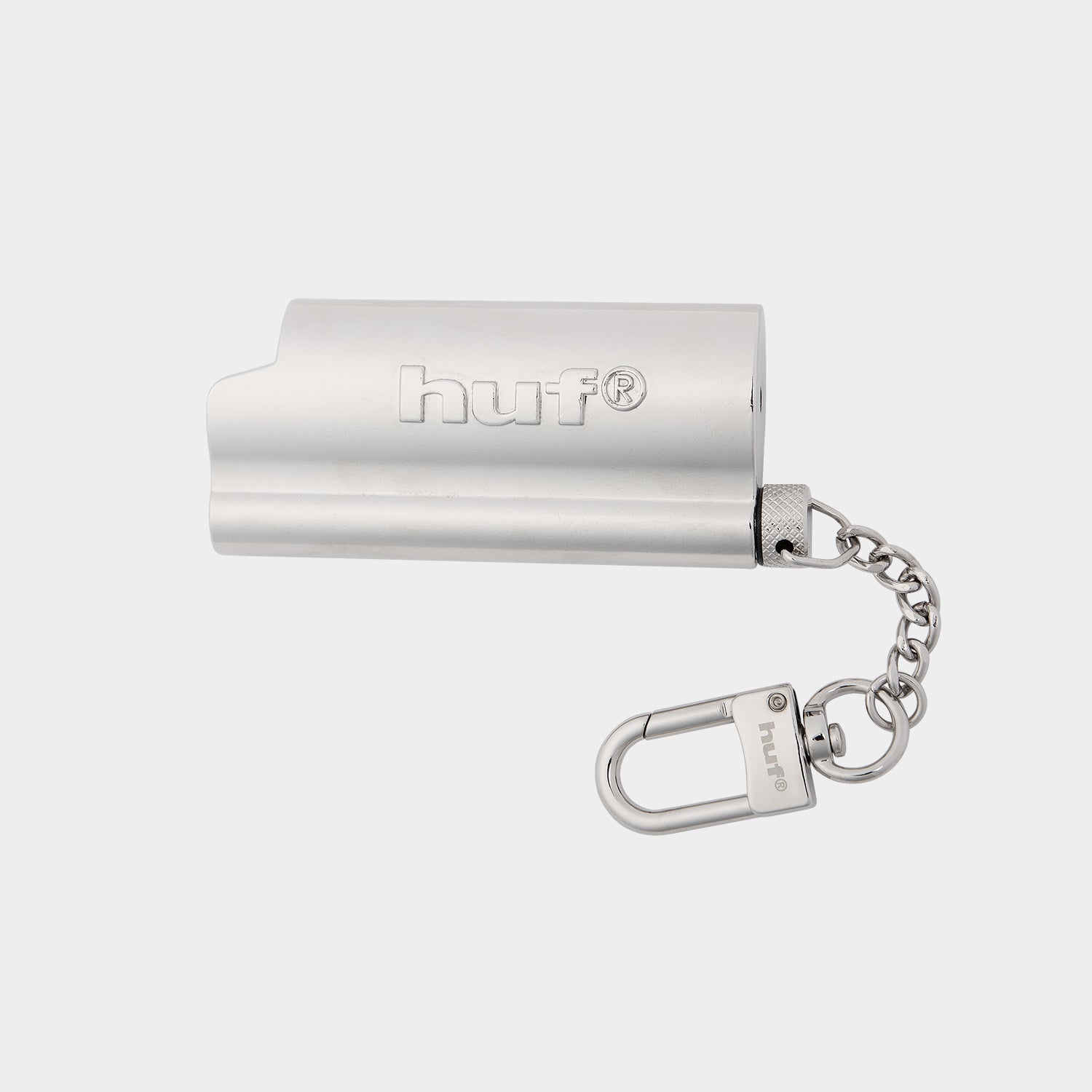 HUF (ハフ) Worldwide JP /（）/ BURNER LIGHTER SLEEVE KEYCHAIN商品 / SILVER