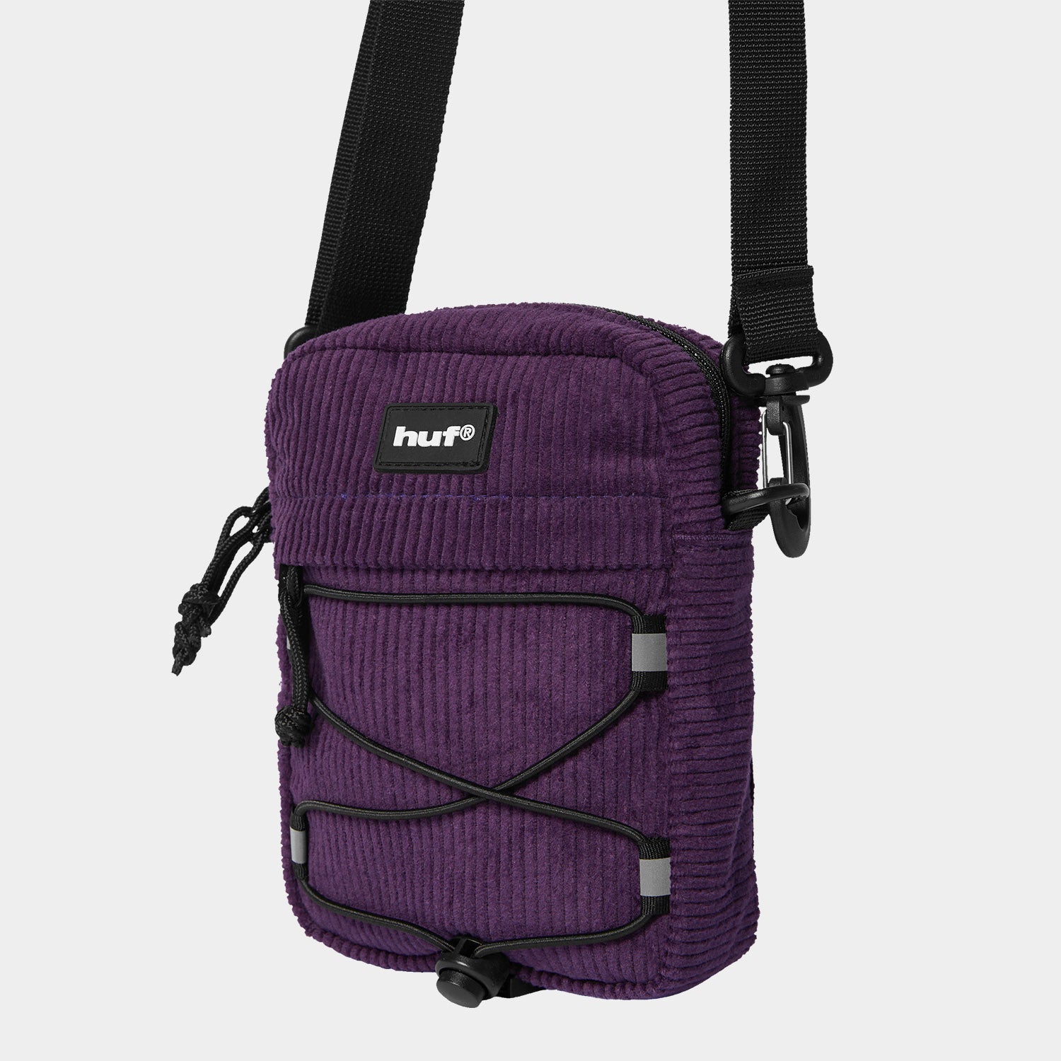 HUF (ハフ) Worldwide JP /BAGS（バッグ）/ CORDUROY BOWERY SIDE BAG商品 / DARK BERRY