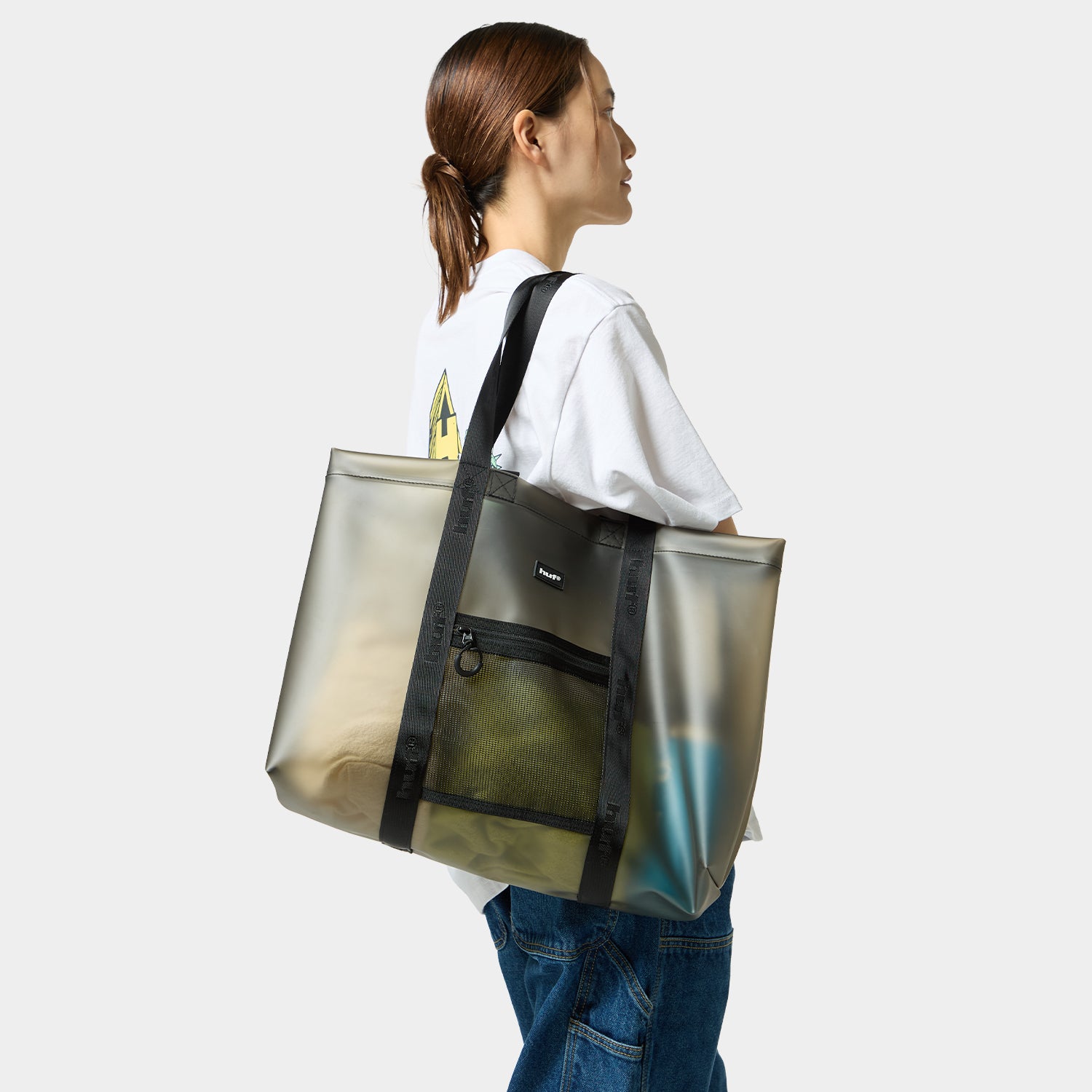 HUF (ハフ) Worldwide JP /BAGS（バッグ）/ MERCER TRANSPARENT 2WAY TOTE商品 / BLACK